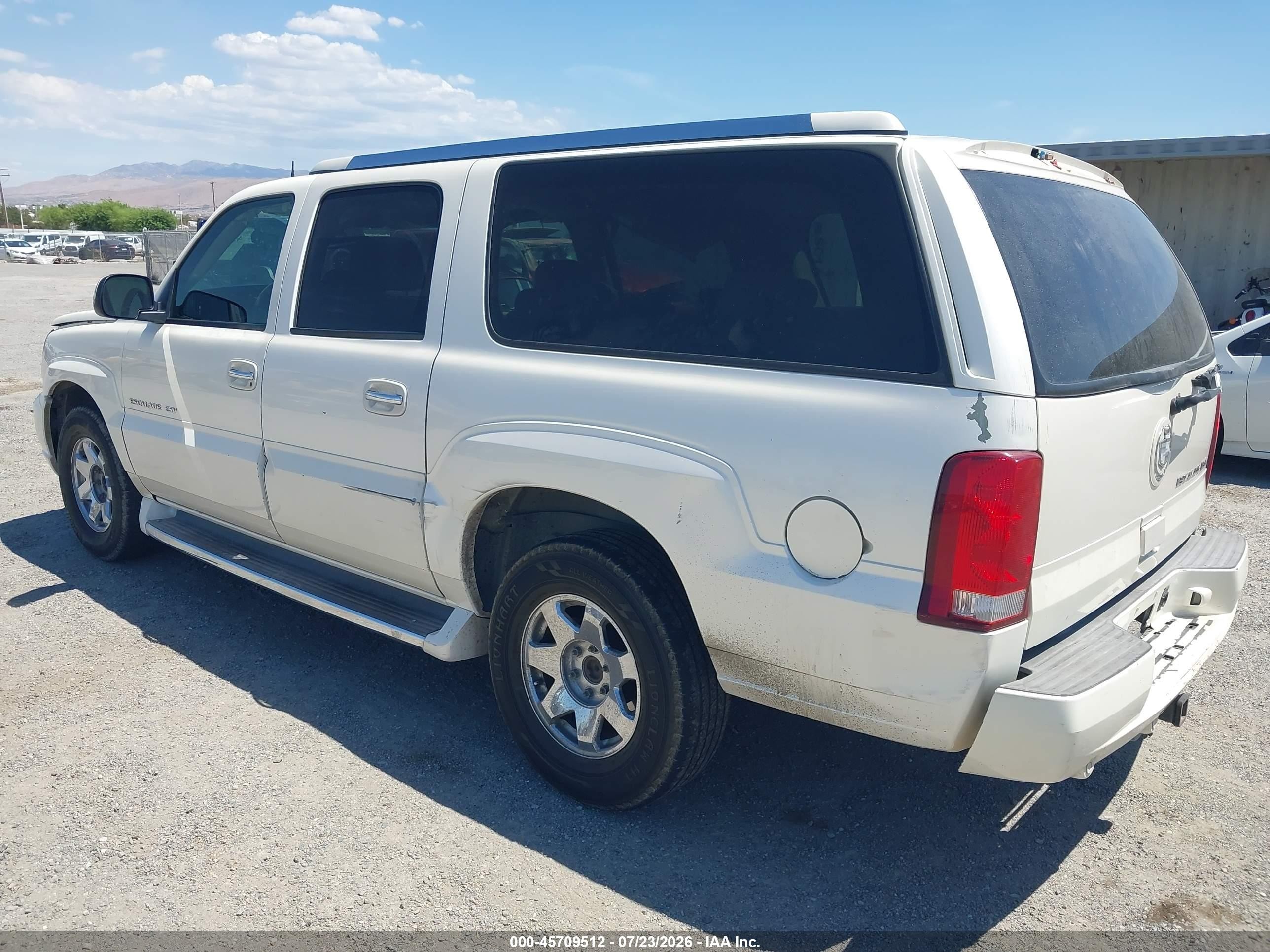2004 Cadillac Escalade Esv Standard White vin: 3GYFK66N84G152971