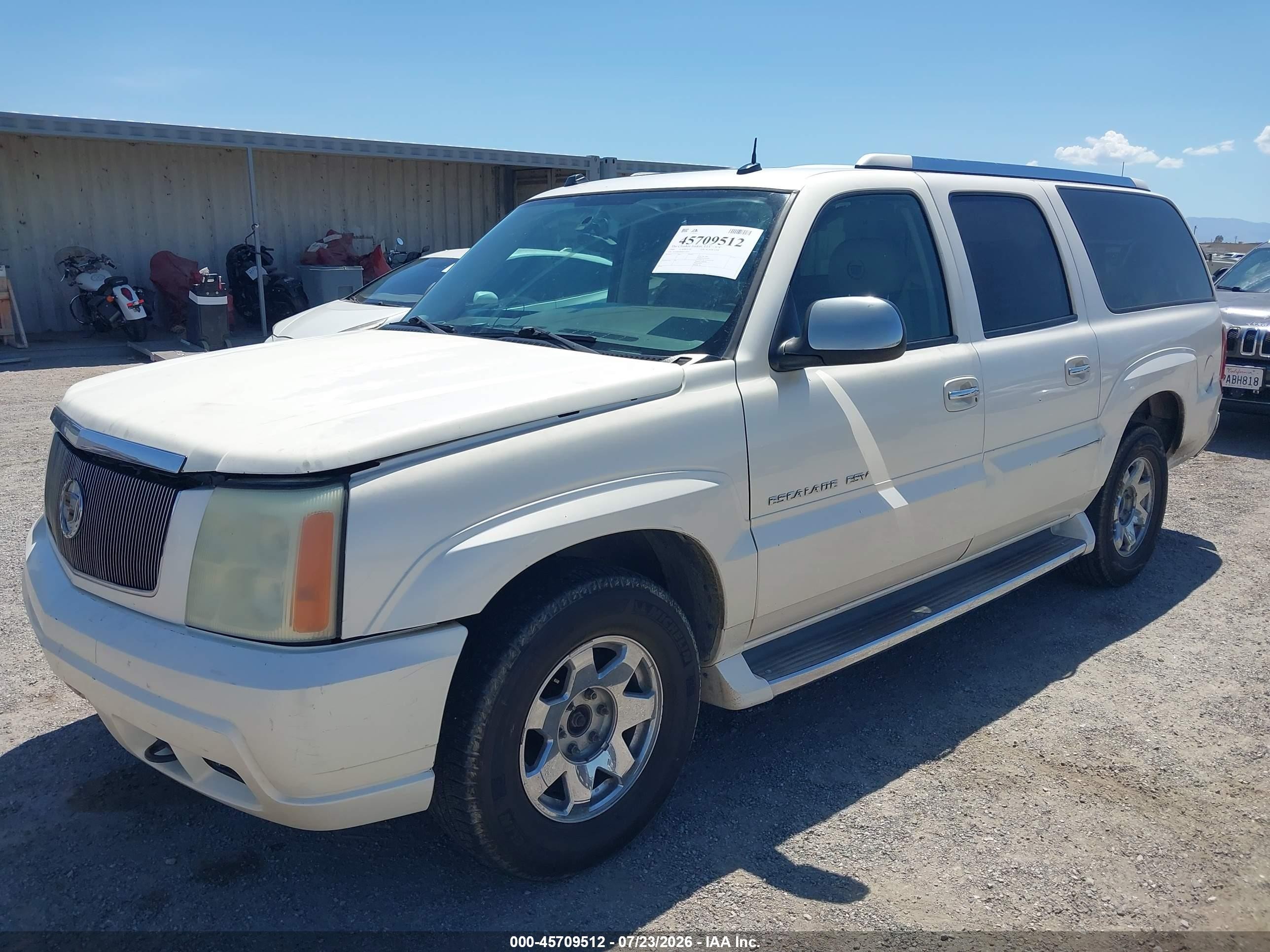 2004 Cadillac Escalade Esv Standard White vin: 3GYFK66N84G152971