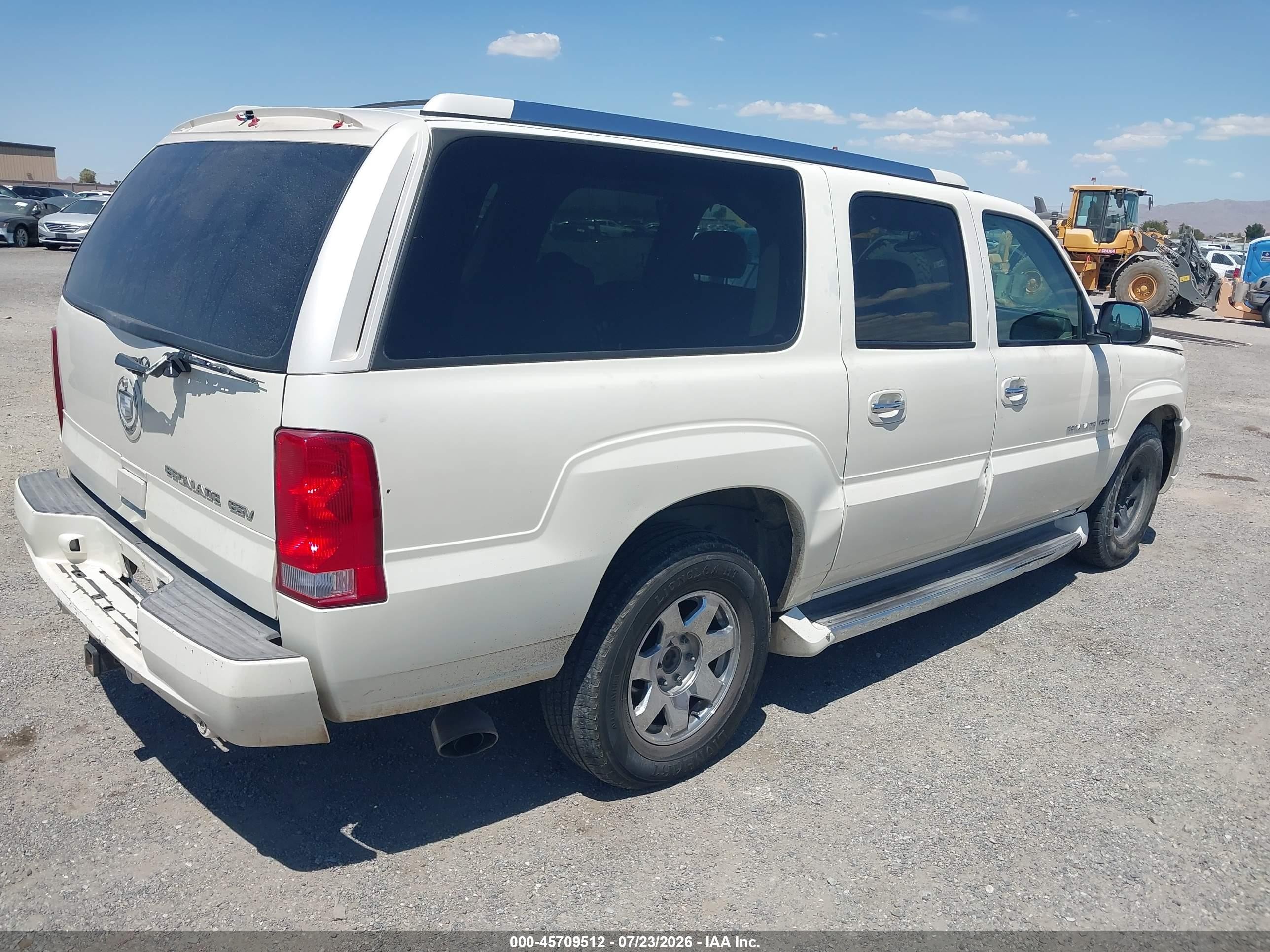 2004 Cadillac Escalade Esv Standard White vin: 3GYFK66N84G152971