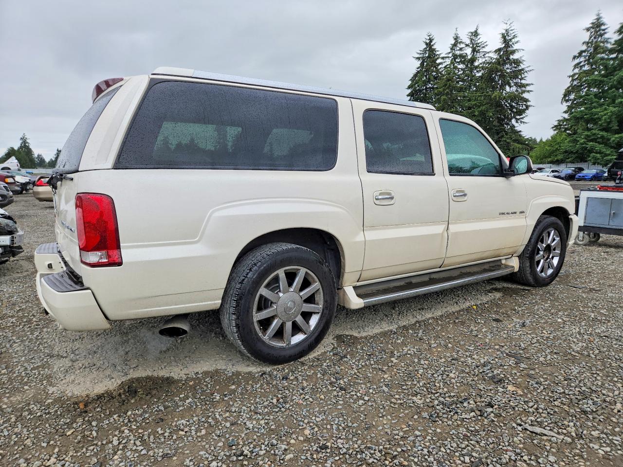 2004 Cadillac Escalade Esv White vin: 3GYFK66N84G337893