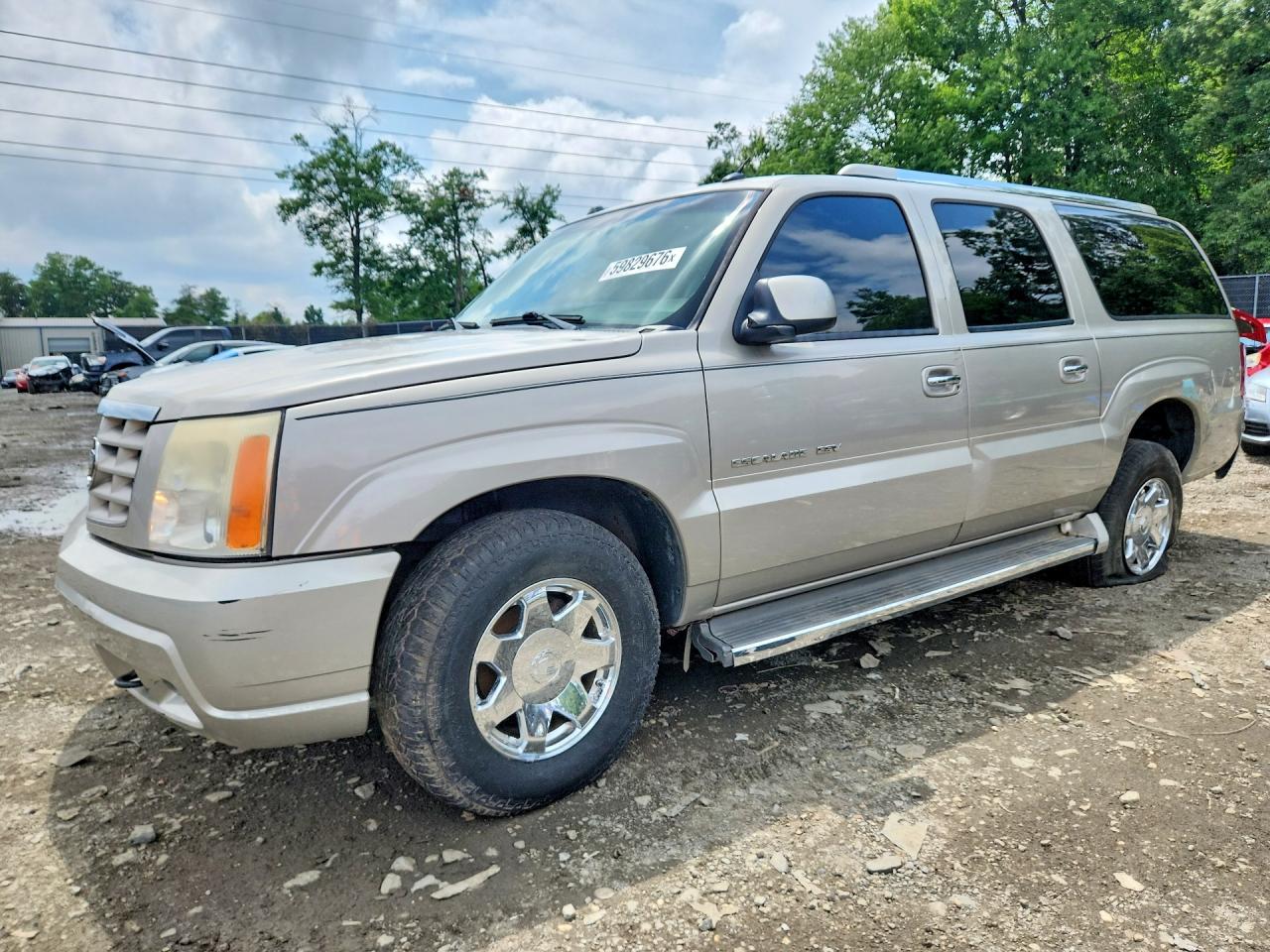 2005 Cadillac Escalade Esv Beige vin: 3GYFK66N85G197278
