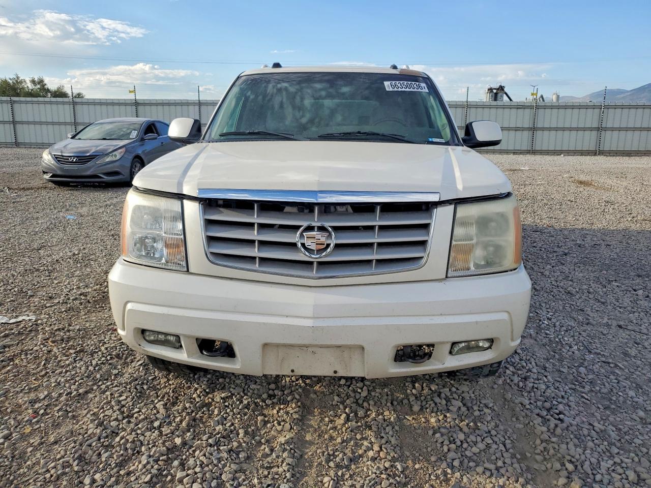2005 Cadillac Escalade Esv White vin: 3GYFK66N95G215724
