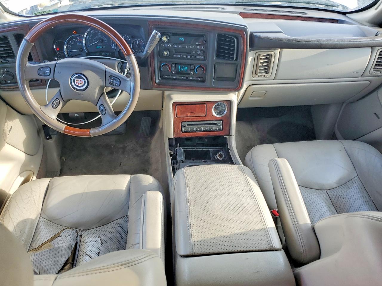 2005 Cadillac Escalade Esv White vin: 3GYFK66N95G215724