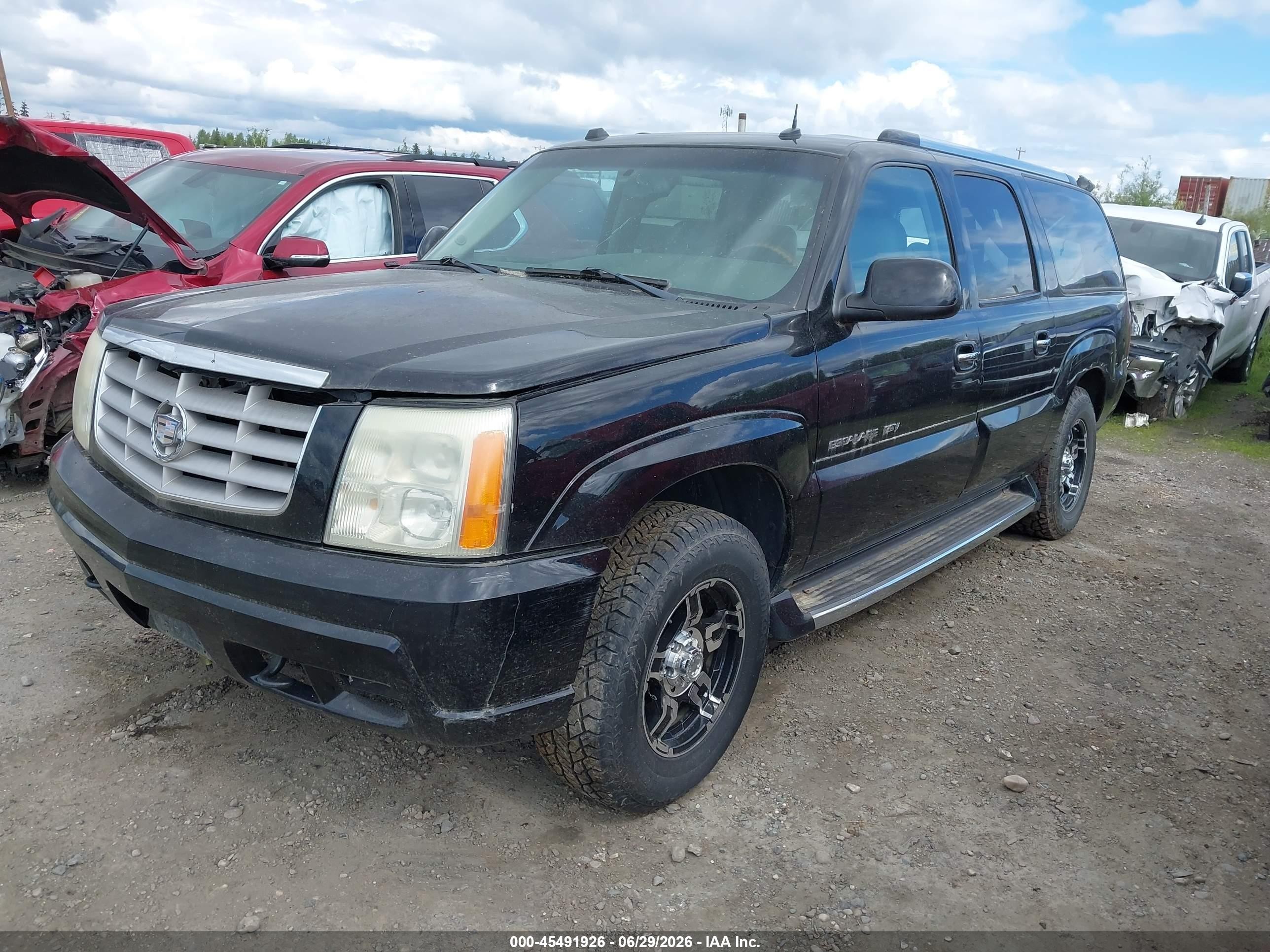 2004 Cadillac Escalade Esv Standard Black vin: 3GYFK66NX4G141552