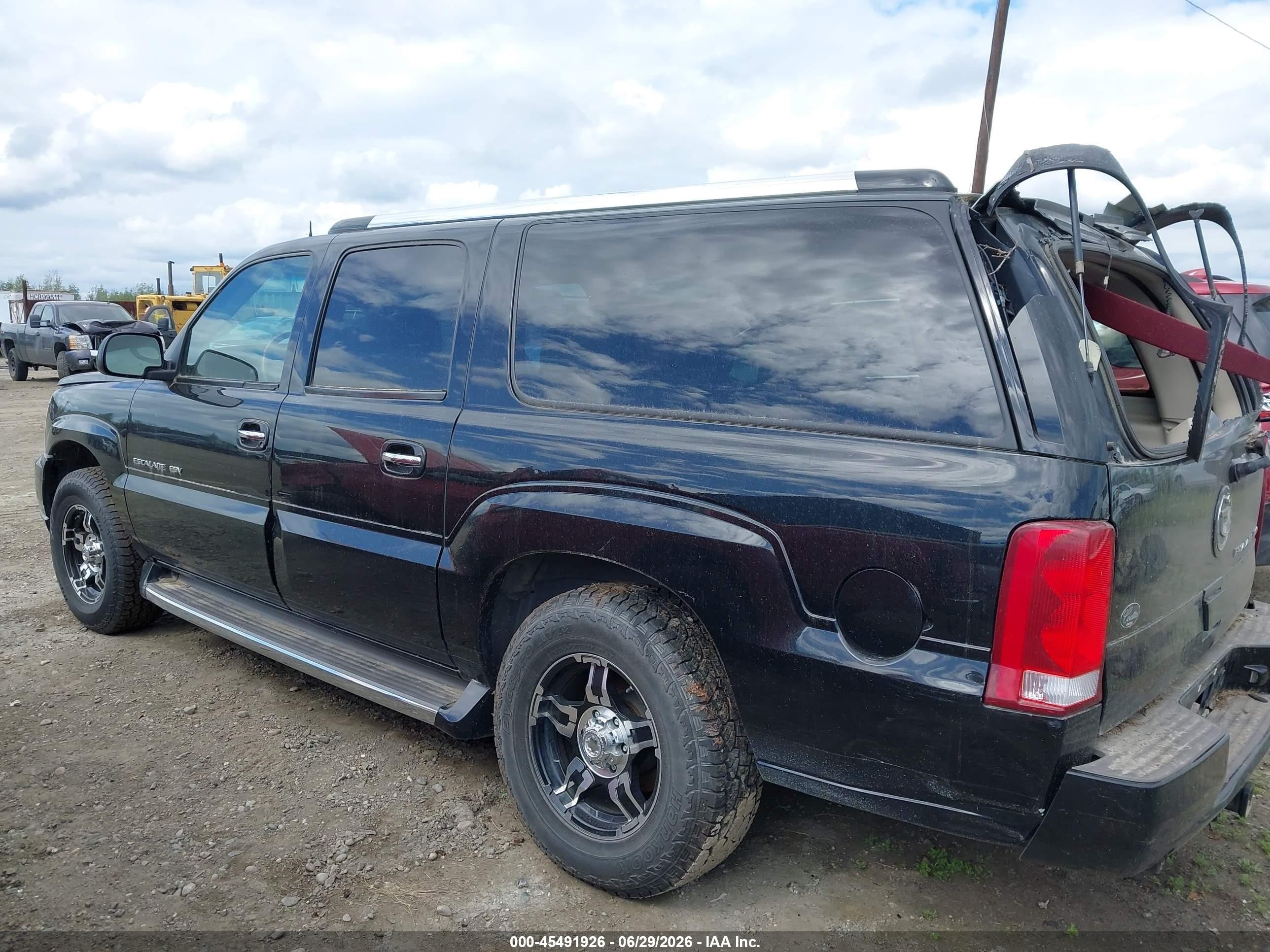 2004 Cadillac Escalade Esv Standard Black vin: 3GYFK66NX4G141552