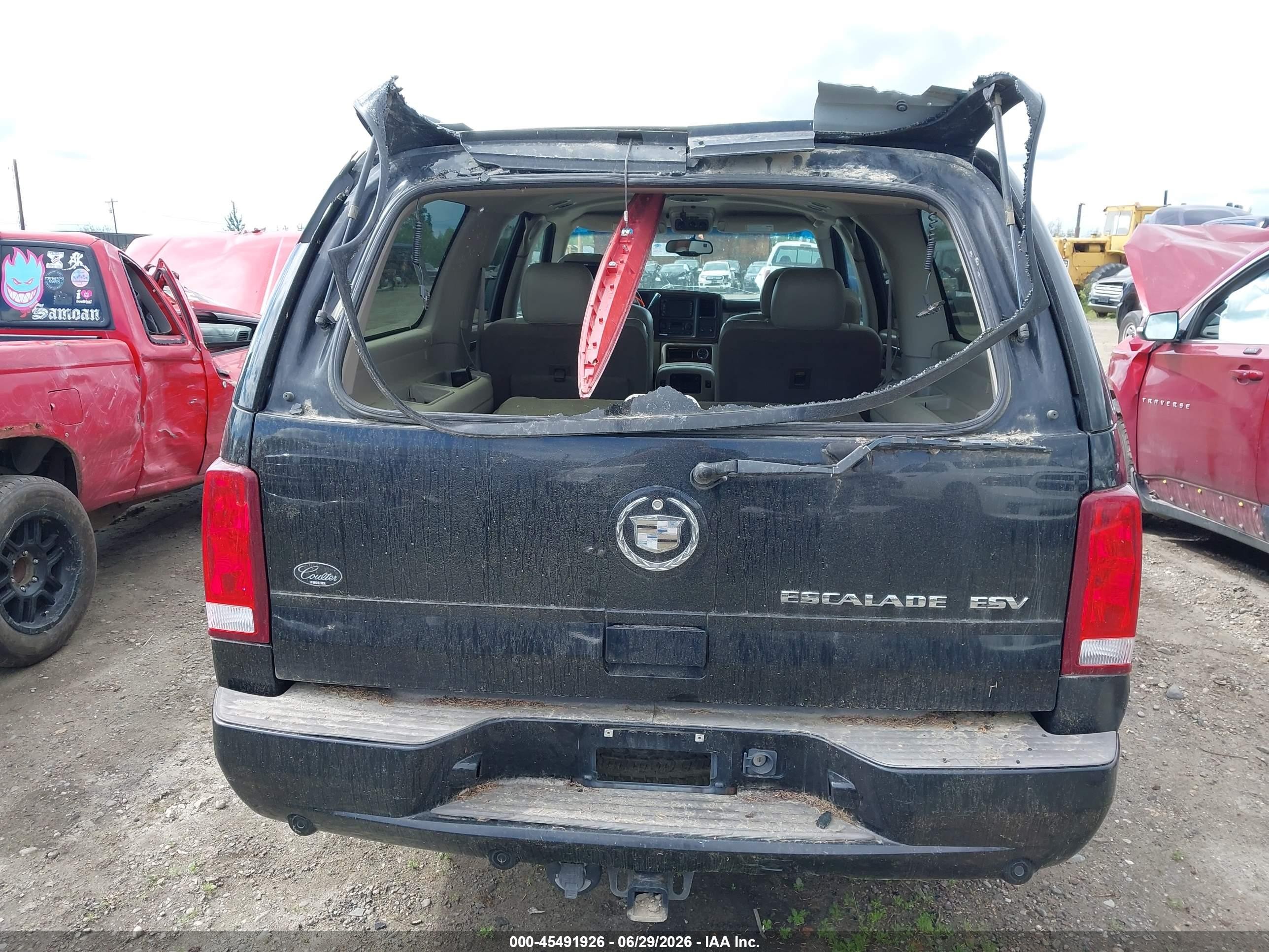 2004 Cadillac Escalade Esv Standard Black vin: 3GYFK66NX4G141552