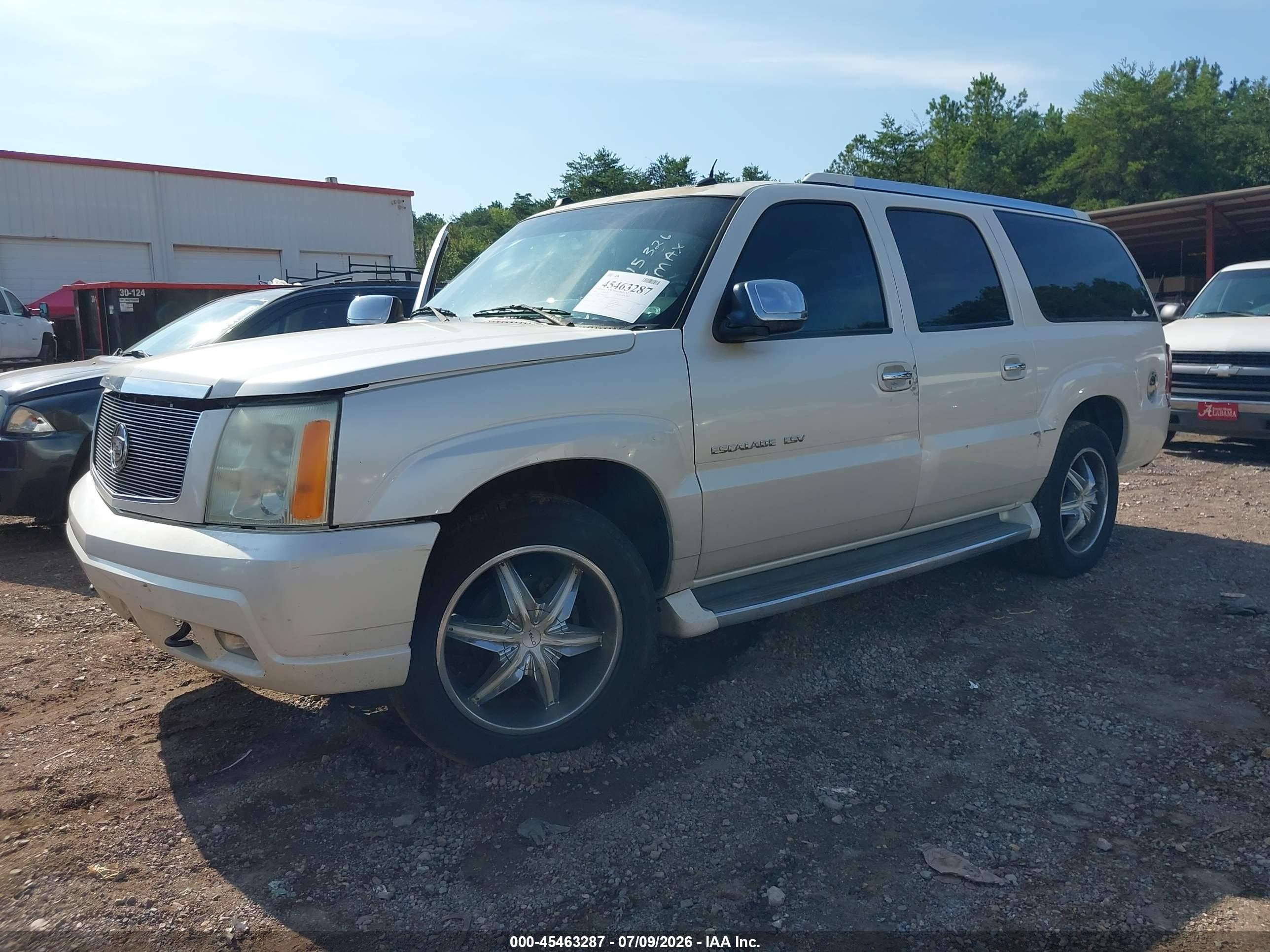 2004 Cadillac Escalade Esv Standard White vin: 3GYFK66NX4G215326