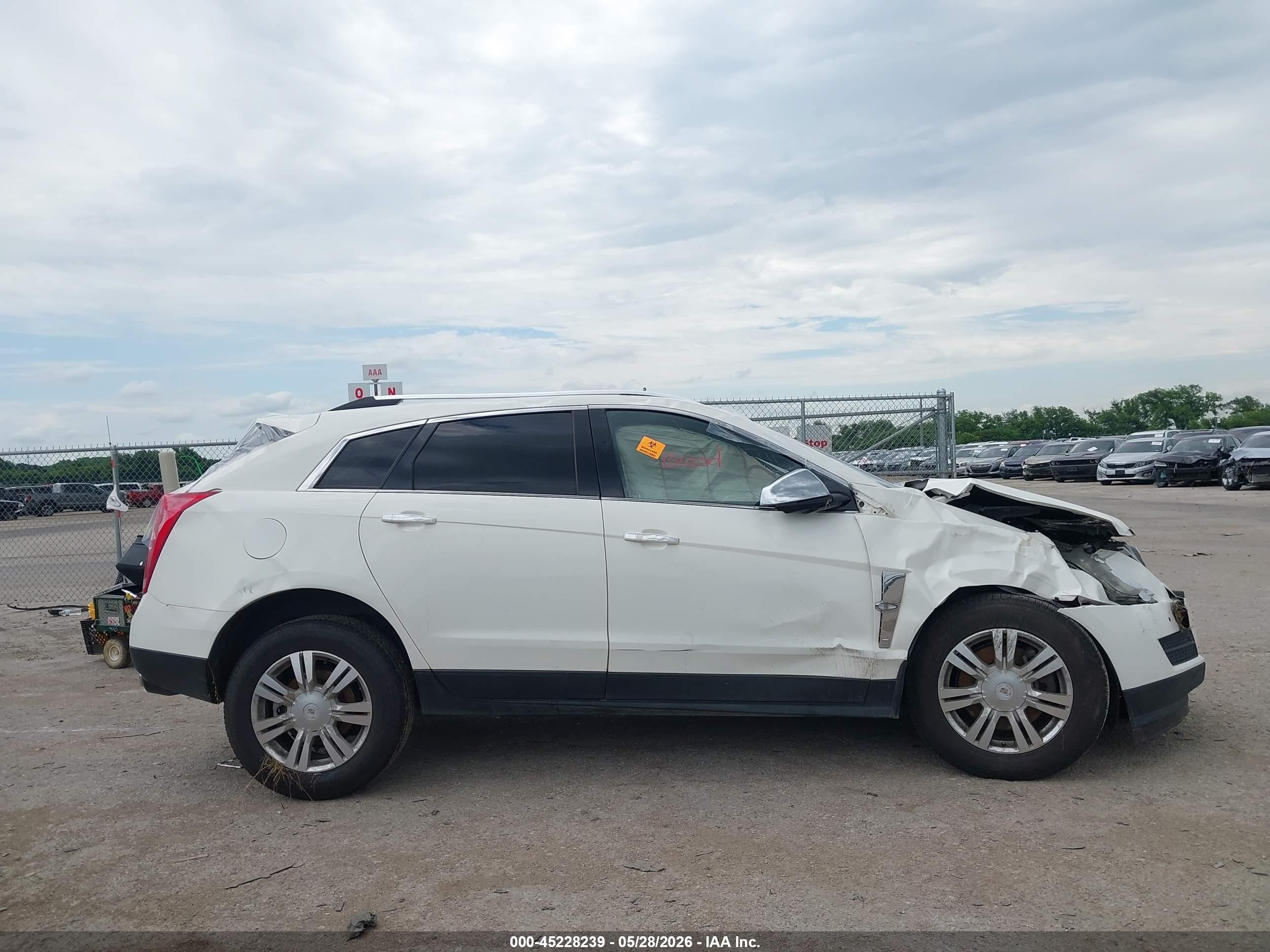 2012 Cadillac Srx Luxury Collection White vin: 3GYFNAE30CS550150