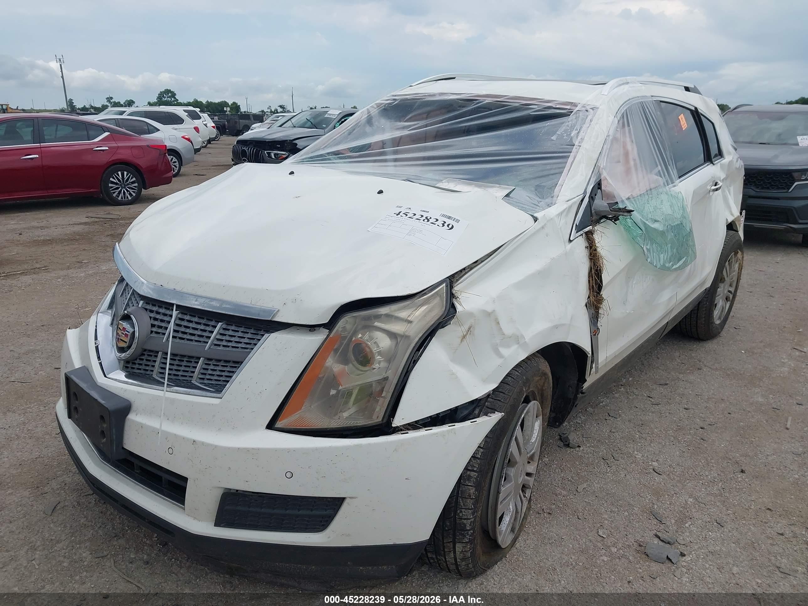 2012 Cadillac Srx Luxury Collection White vin: 3GYFNAE30CS550150