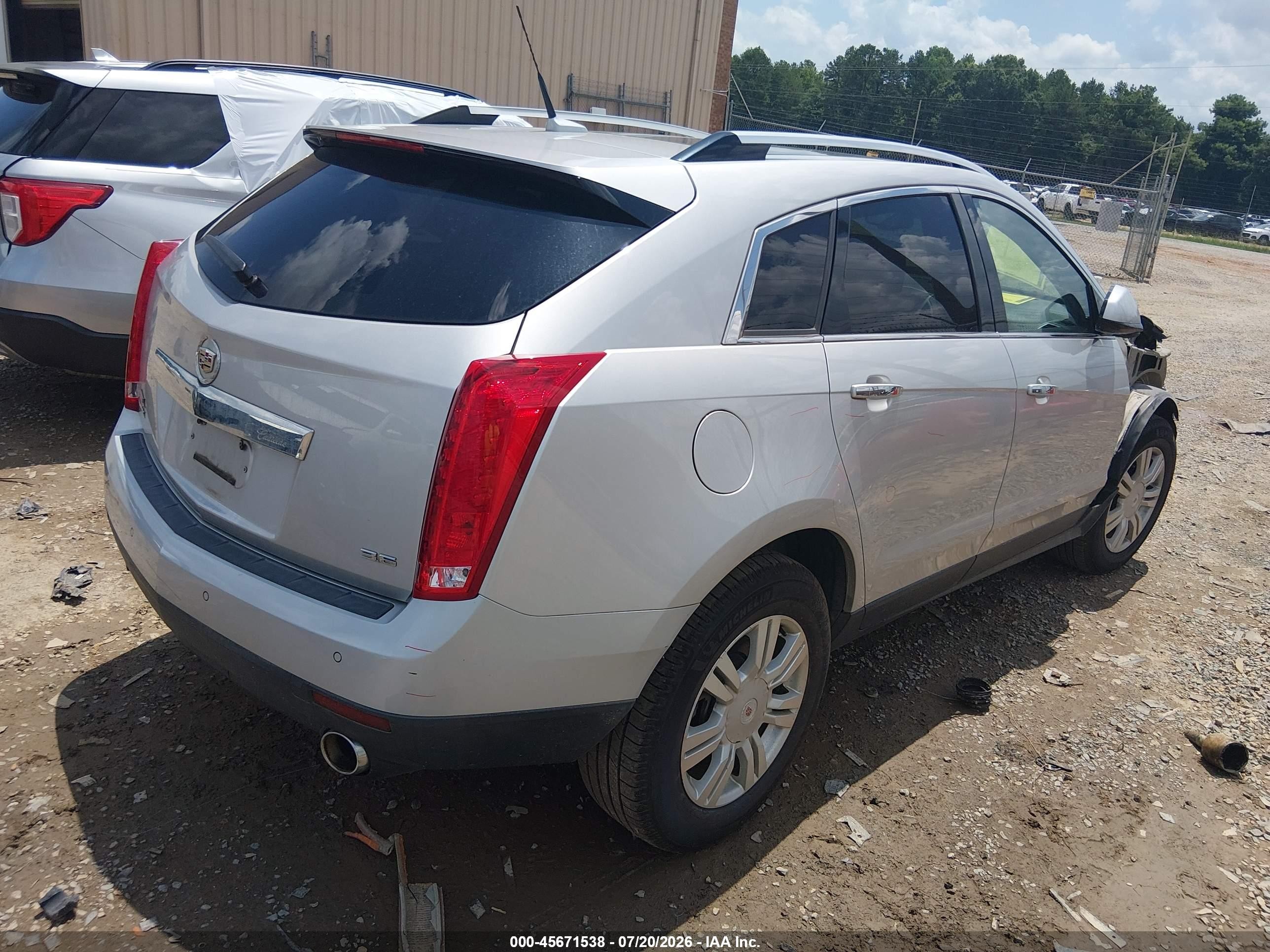 2012 Cadillac Srx Luxury Collection Silver vin: 3GYFNAE30CS596397