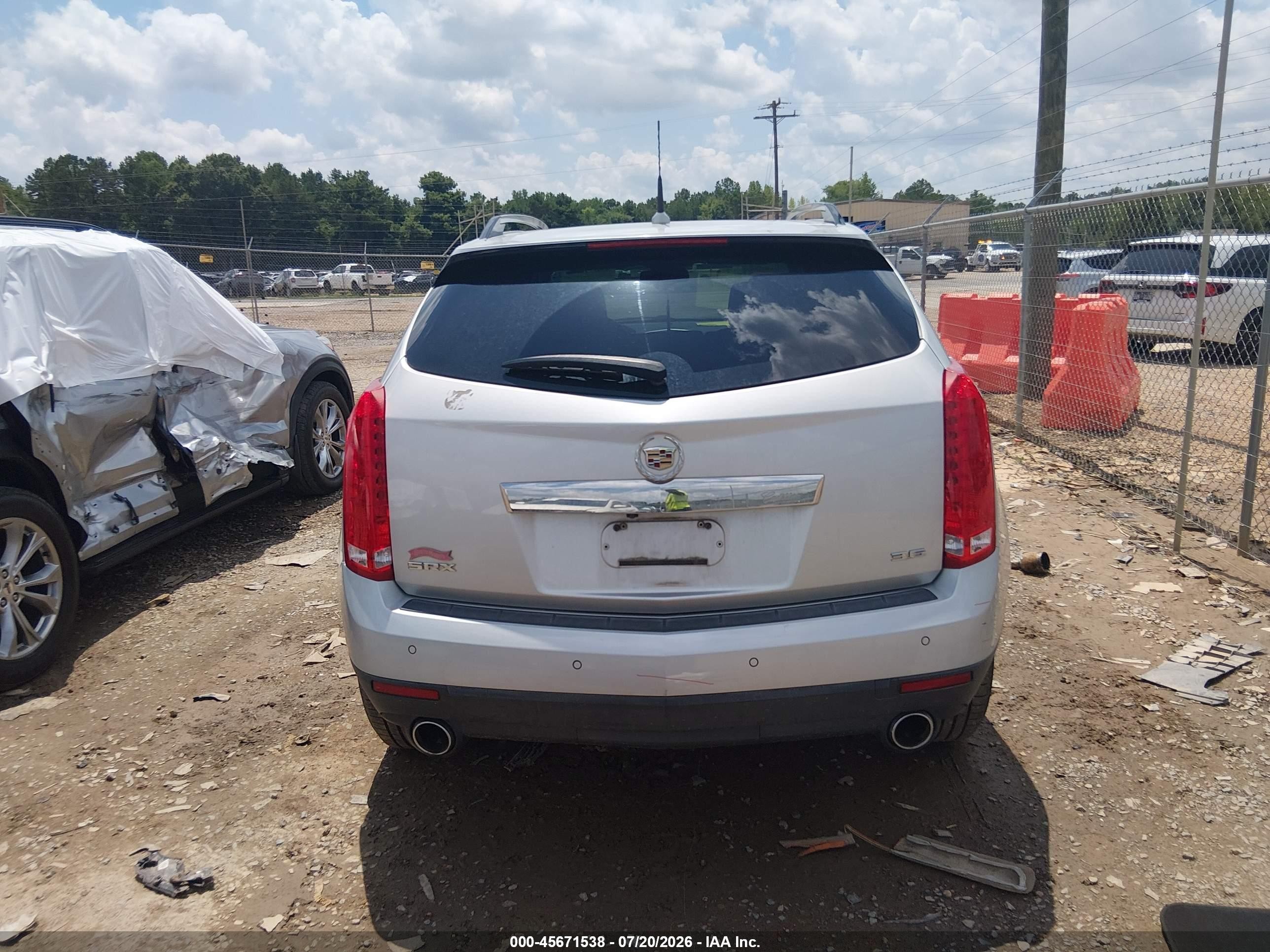 2012 Cadillac Srx Luxury Collection Silver vin: 3GYFNAE30CS596397