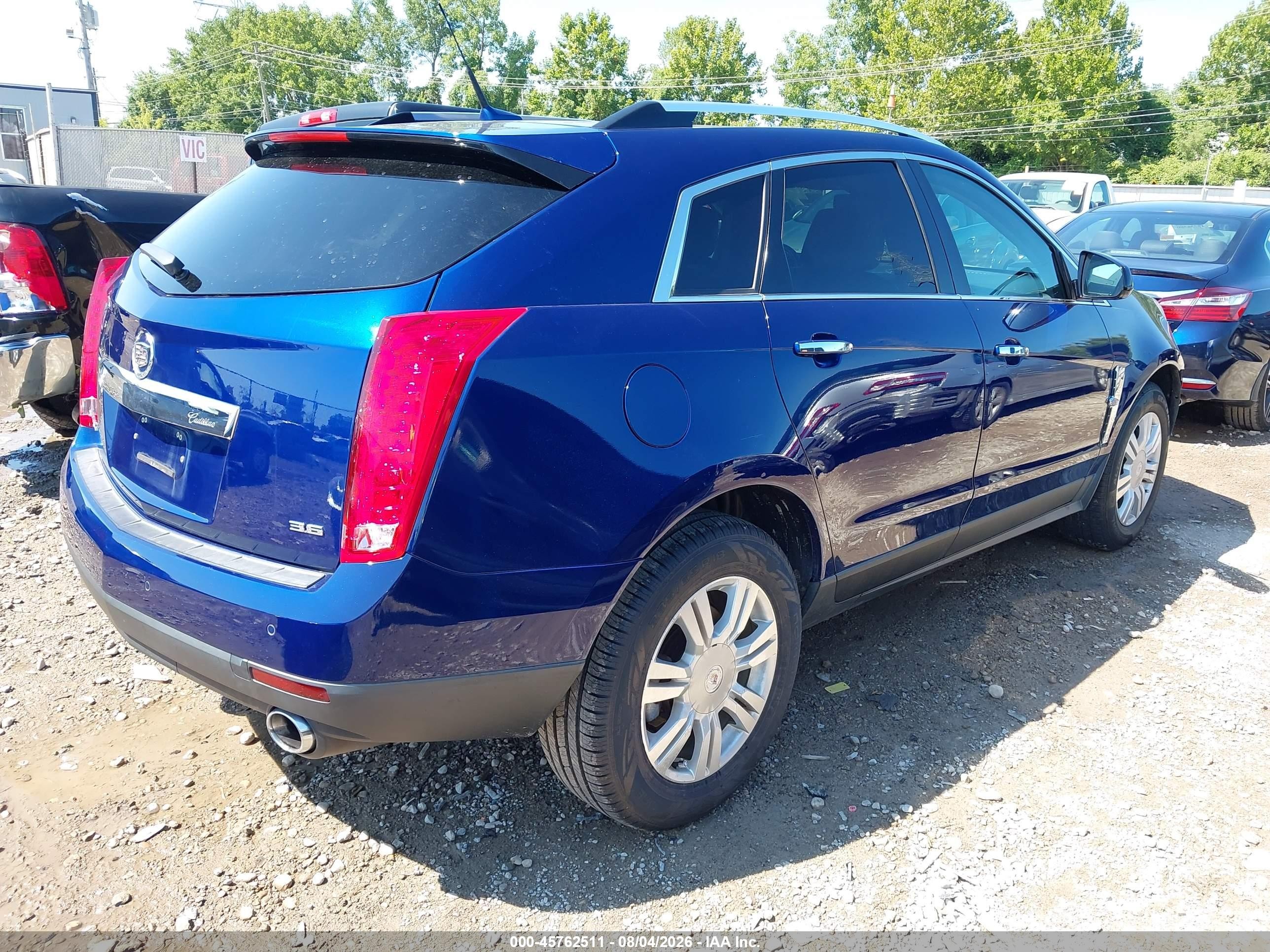 2012 Cadillac Srx Luxury Collection Blue vin: 3GYFNAE31CS596800