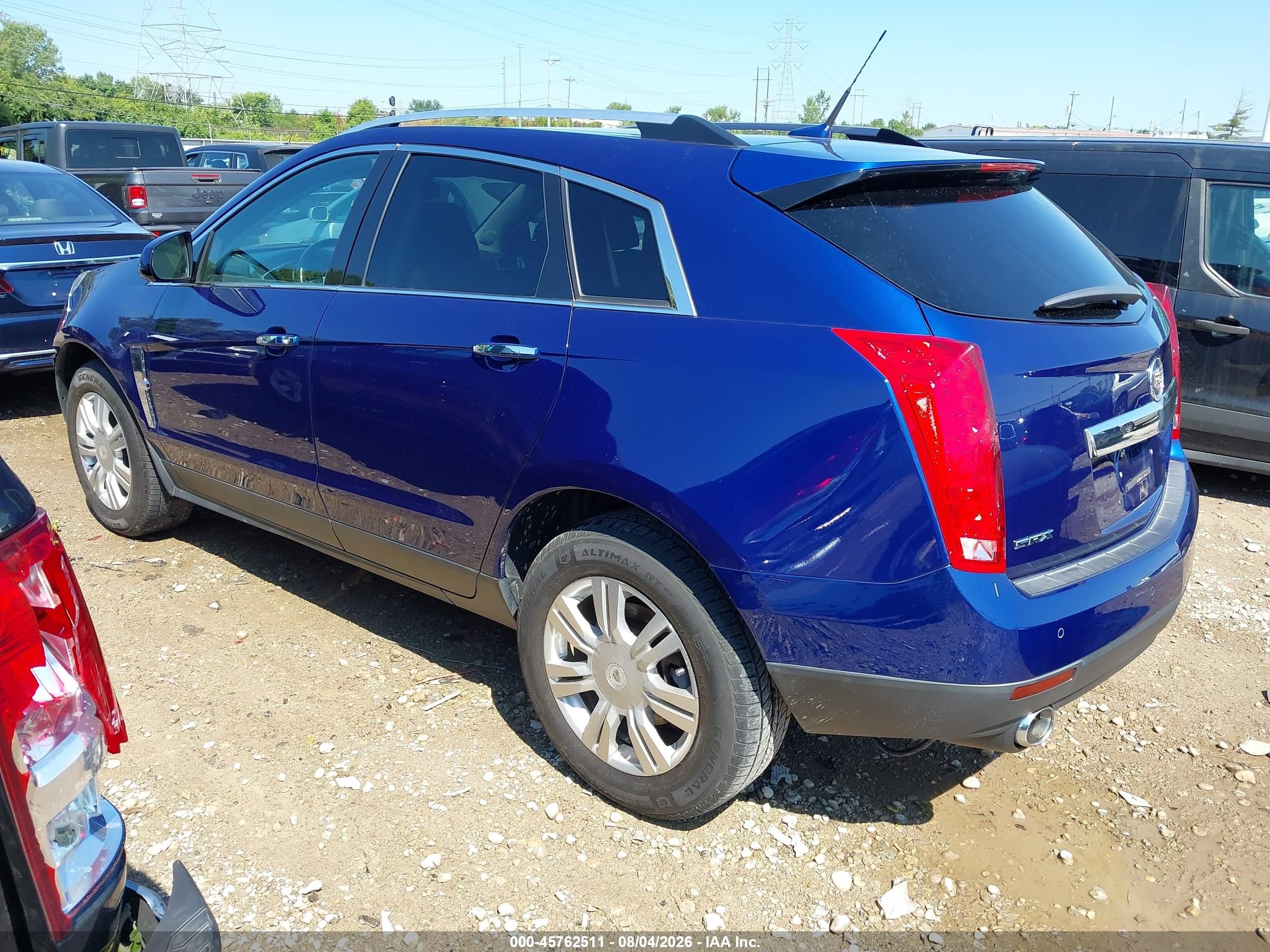 2012 Cadillac Srx Luxury Collection Blue vin: 3GYFNAE31CS596800