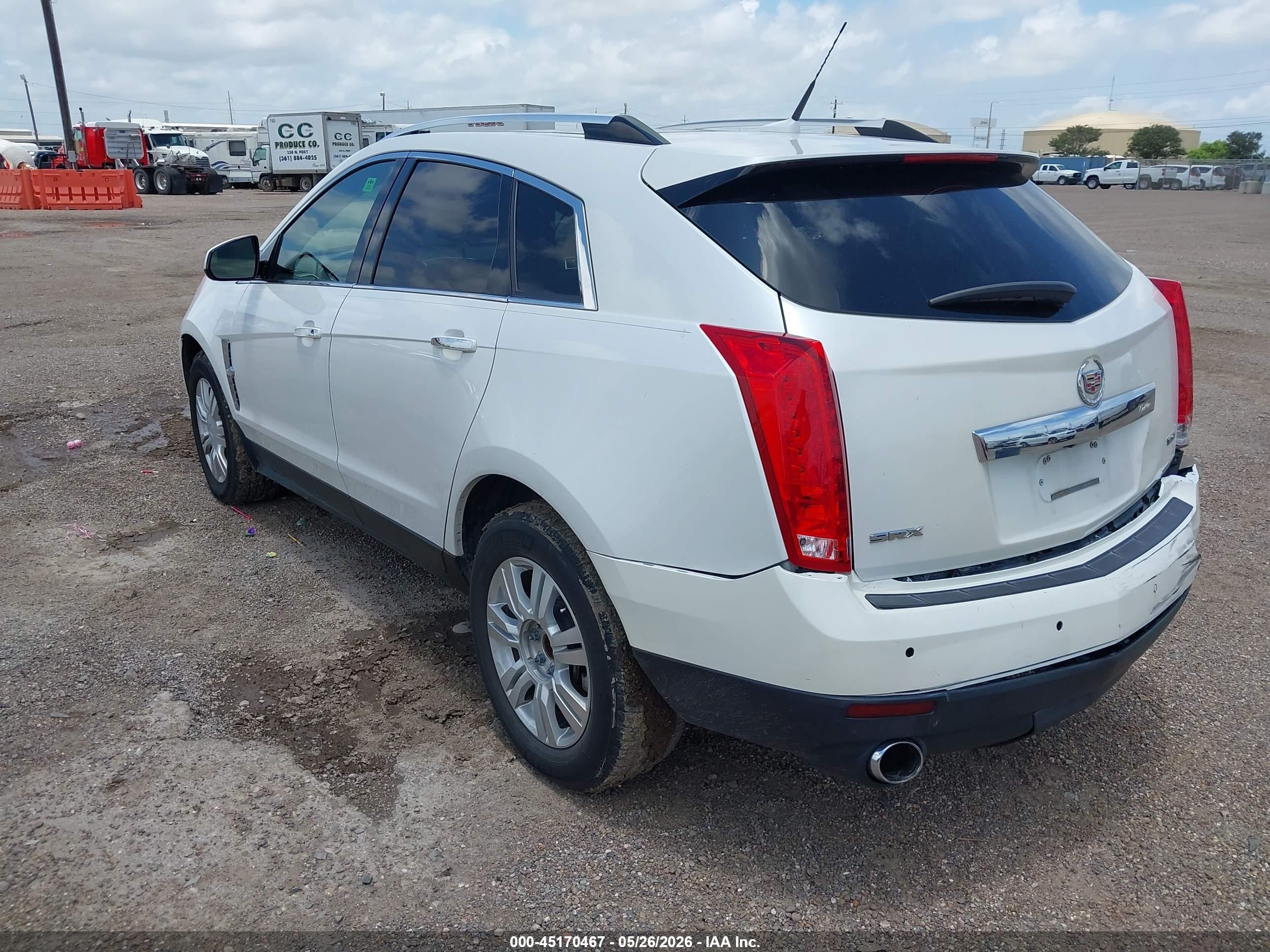 2012 Cadillac Srx Luxury Collection White vin: 3GYFNAE33CS543385