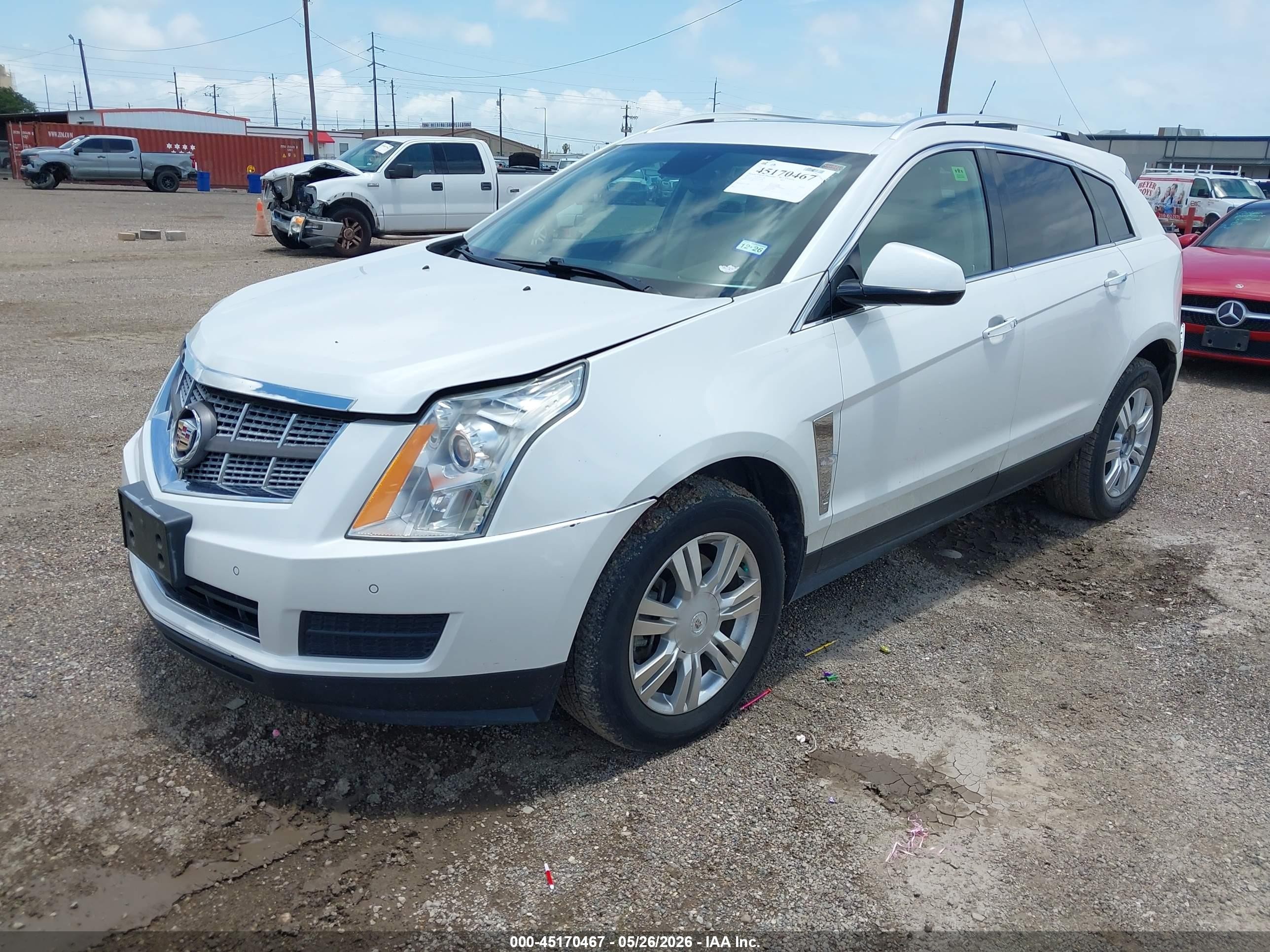 2012 Cadillac Srx Luxury Collection White vin: 3GYFNAE33CS543385