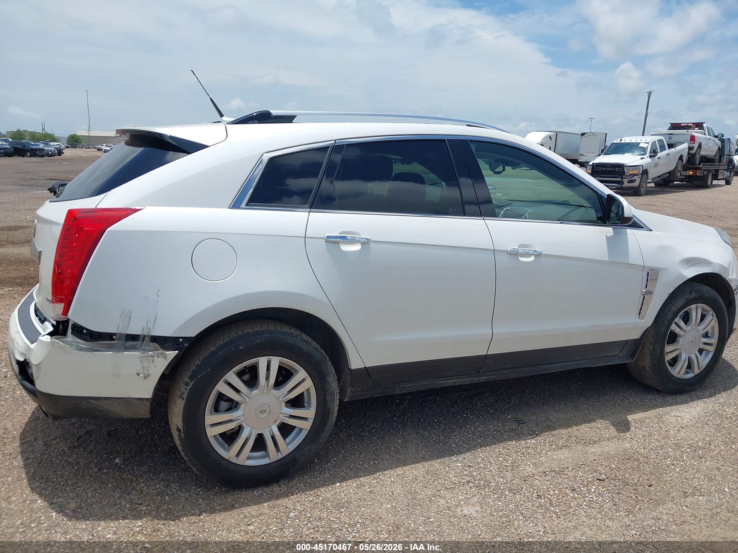 2012 Cadillac Srx Luxury Collection White vin: 3GYFNAE33CS543385