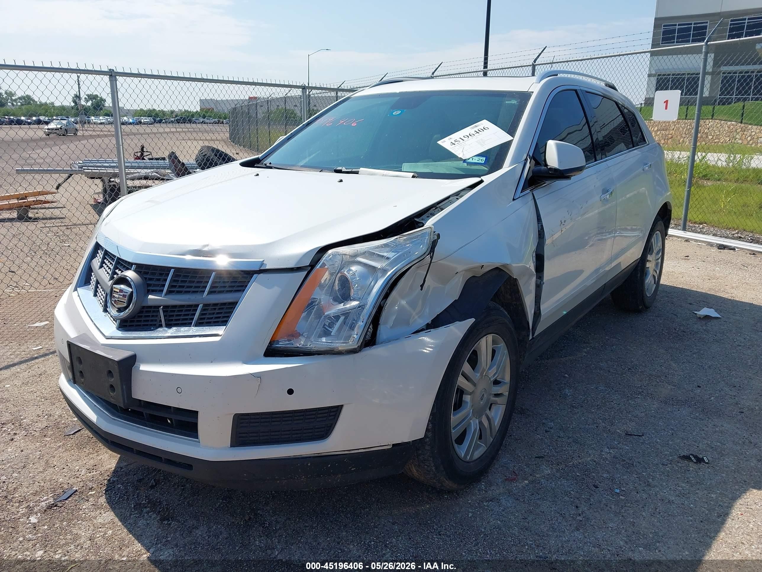 2012 Cadillac Srx Luxury Collection White vin: 3GYFNAE33CS654695