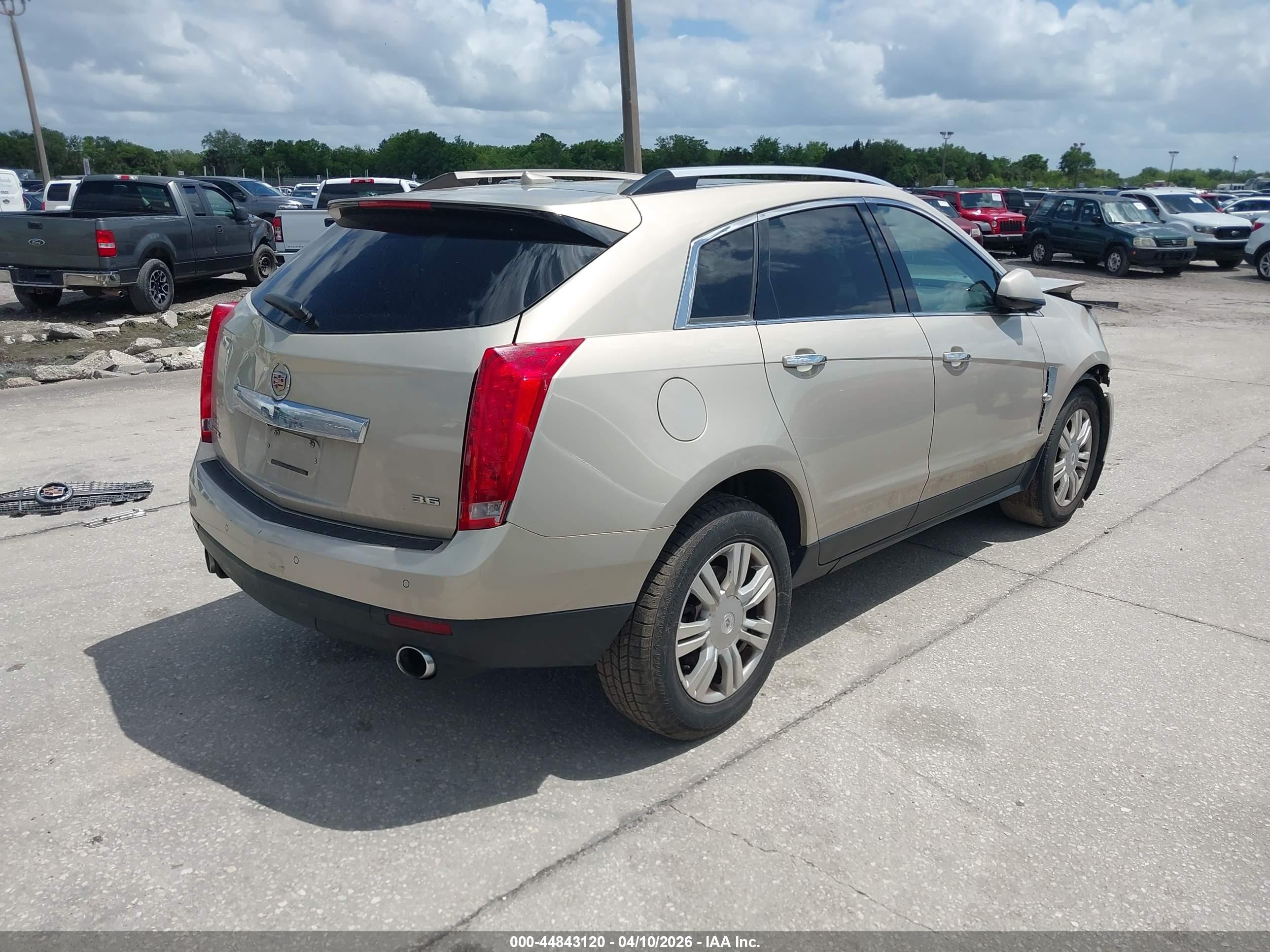 2012 Cadillac Srx Luxury Collection Champagne vin: 3GYFNAE34CS518558