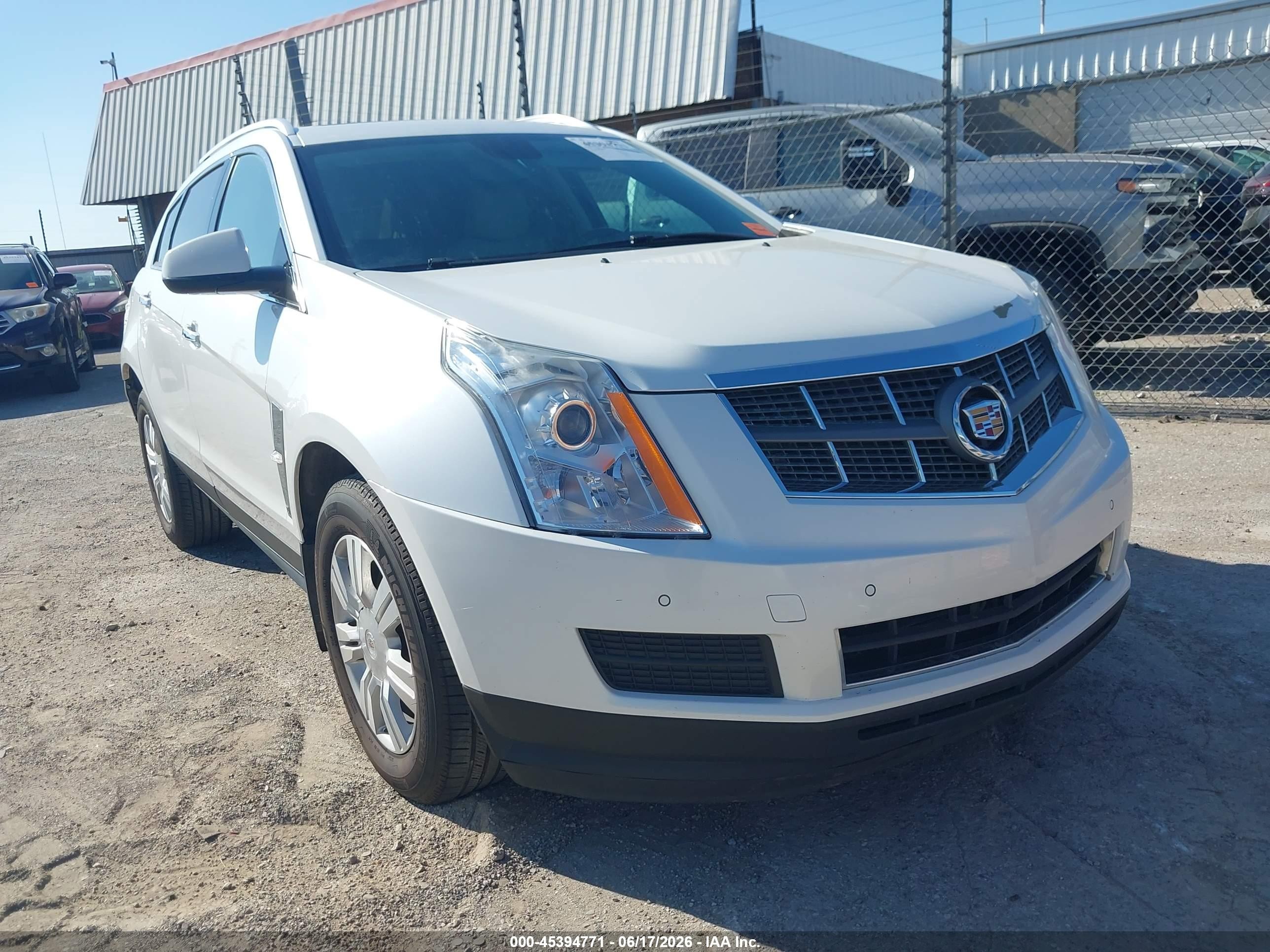 2012 Cadillac Srx Luxury Collection White vin: 3GYFNAE34CS570613