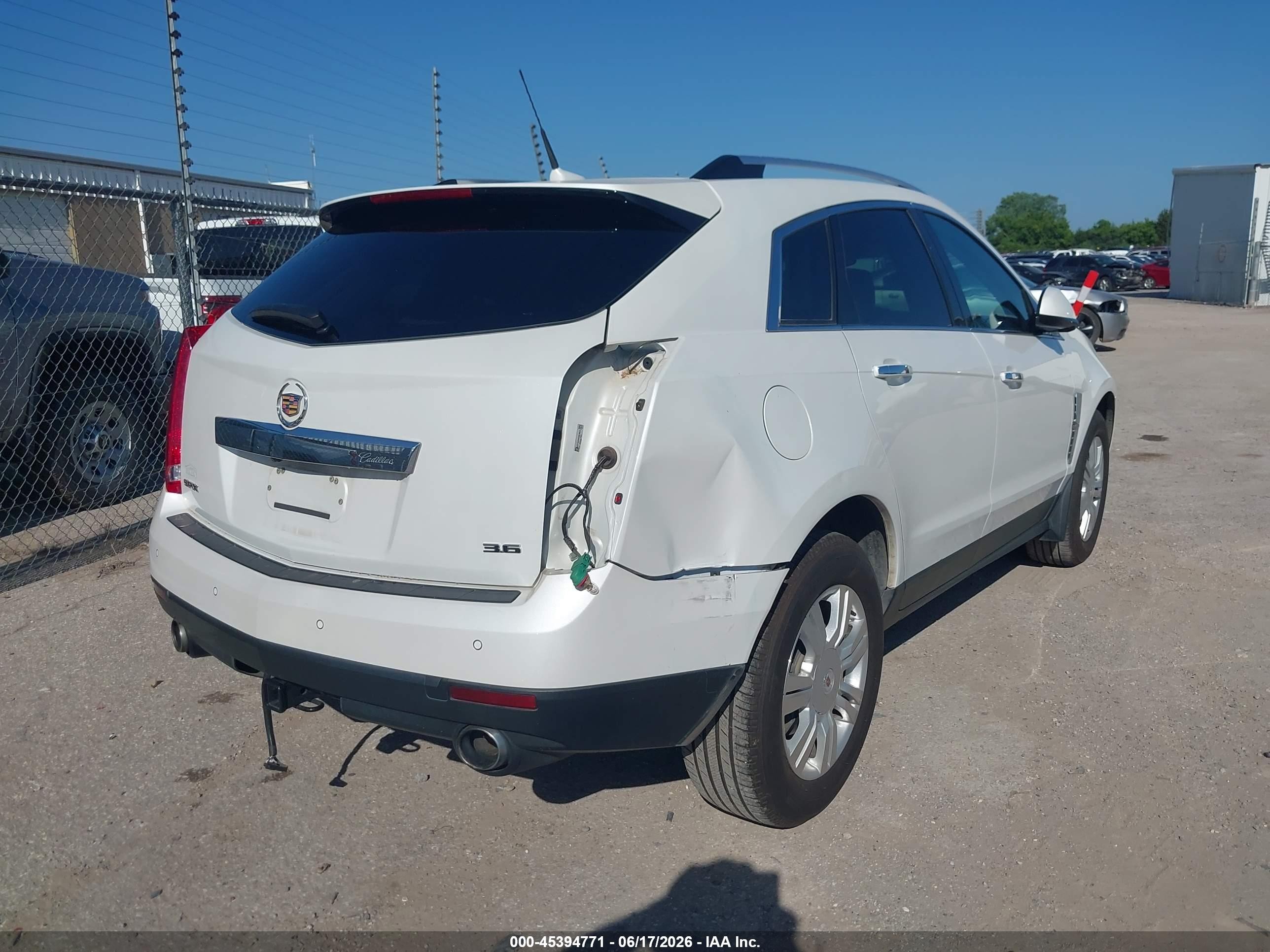 2012 Cadillac Srx Luxury Collection White vin: 3GYFNAE34CS570613