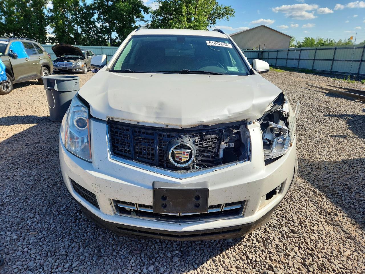2015 Cadillac Srx White vin: 3GYFNAE35FS544378