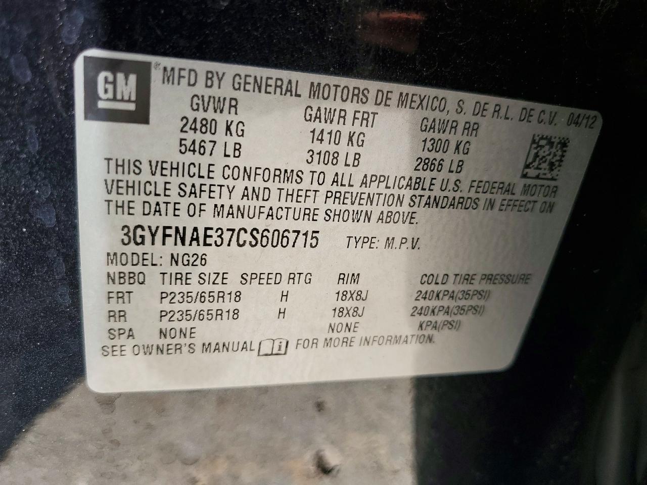 2012 Cadillac Srx Luxury Collection Black vin: 3GYFNAE37CS606715