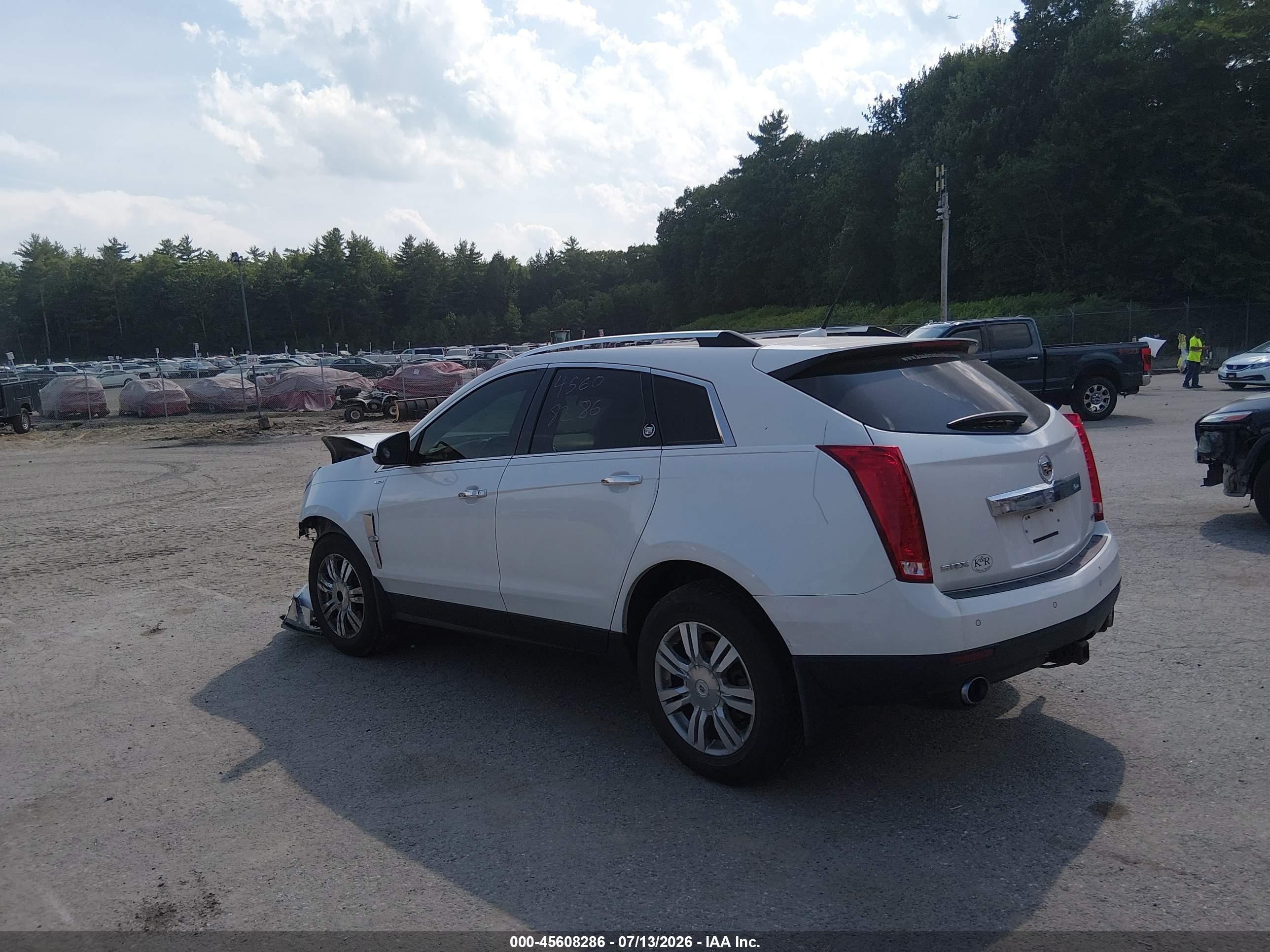 2012 Cadillac Srx Luxury Collection White vin: 3GYFNAE37CS653081