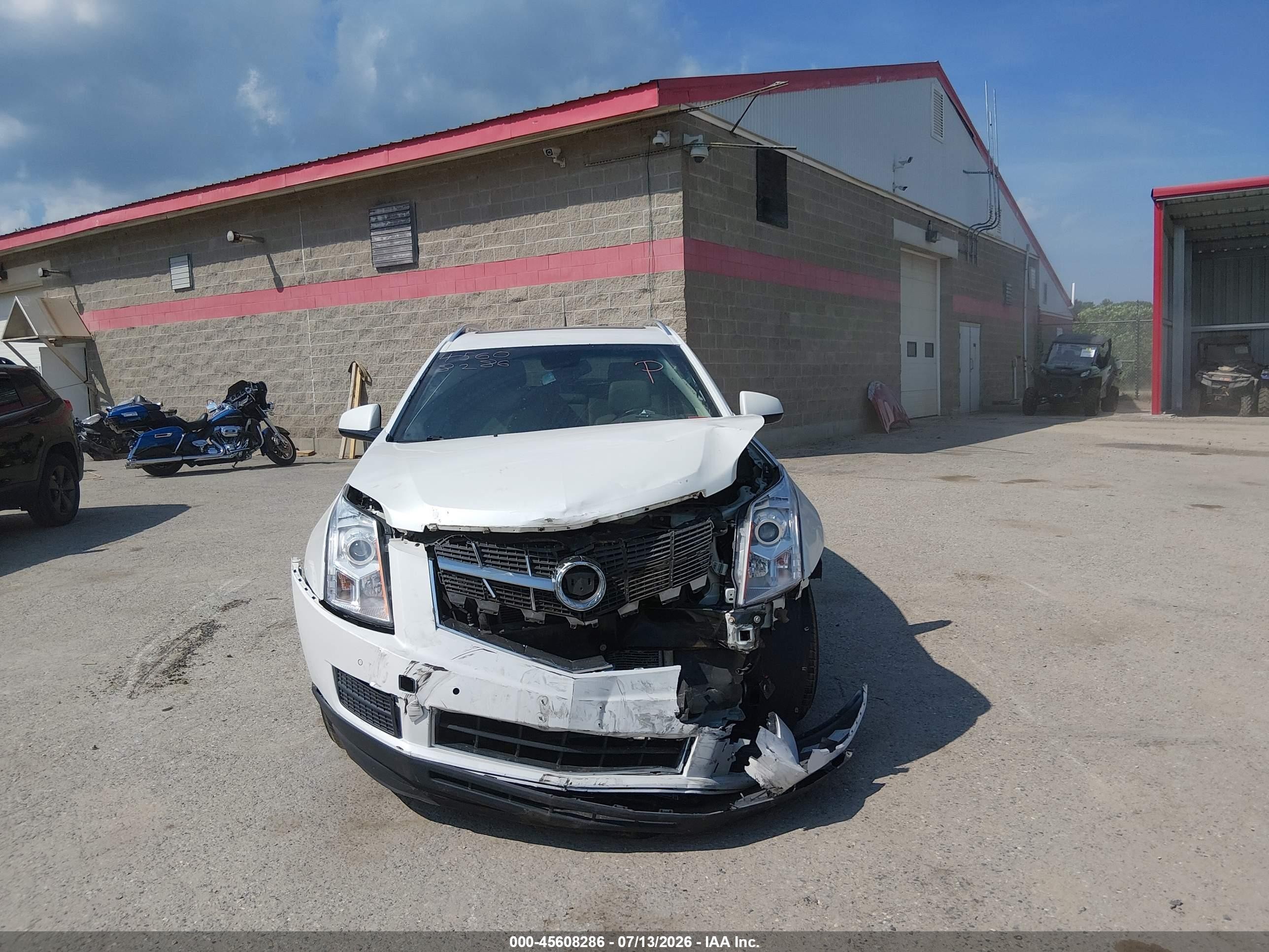 2012 Cadillac Srx Luxury Collection White vin: 3GYFNAE37CS653081