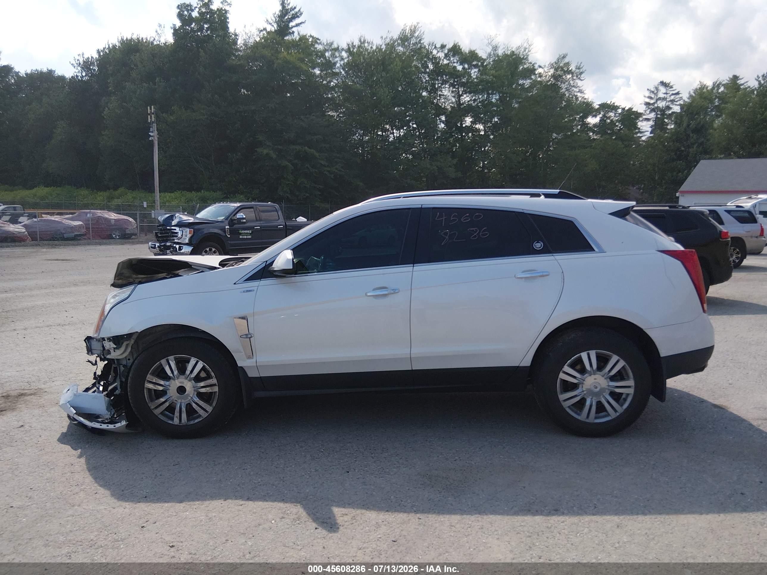 2012 Cadillac Srx Luxury Collection White vin: 3GYFNAE37CS653081