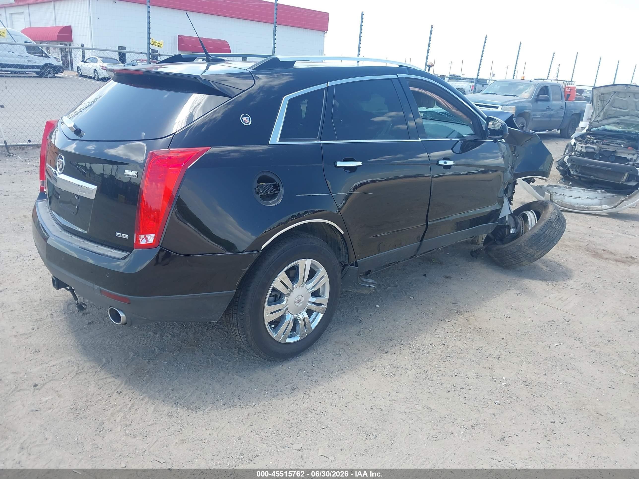 2012 Cadillac Srx Luxury Collection Black vin: 3GYFNAE38CS501696