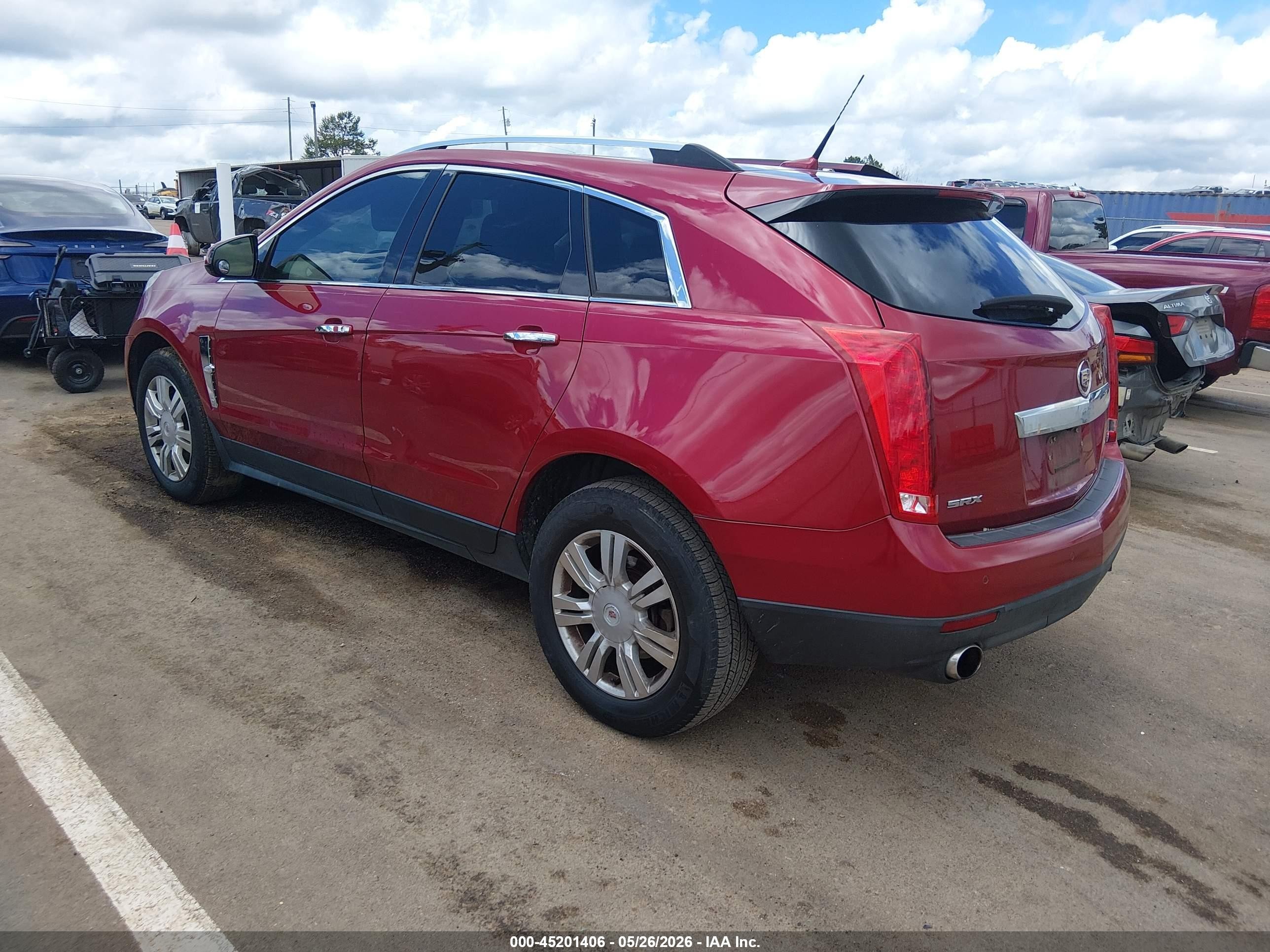 2012 Cadillac Srx Luxury Collection Красный vin: 3GYFNAE38CS520894