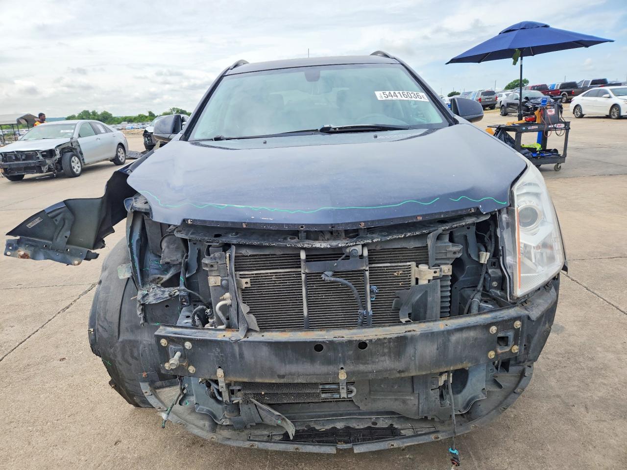 2014 Cadillac Srx Blue vin: 3GYFNAE38ES530926
