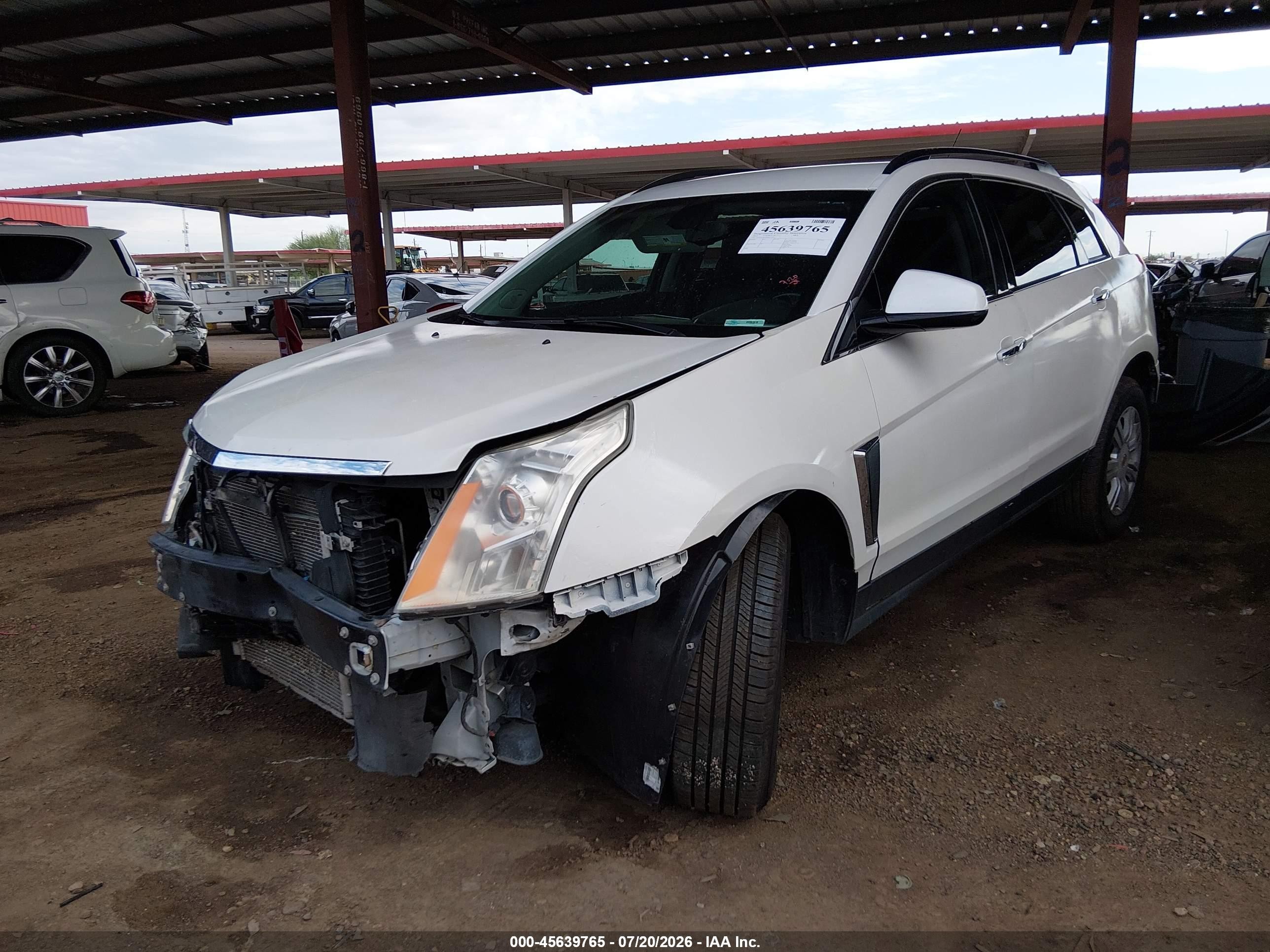 2015 Cadillac Srx Standard Белый vin: 3GYFNAE39FS637274