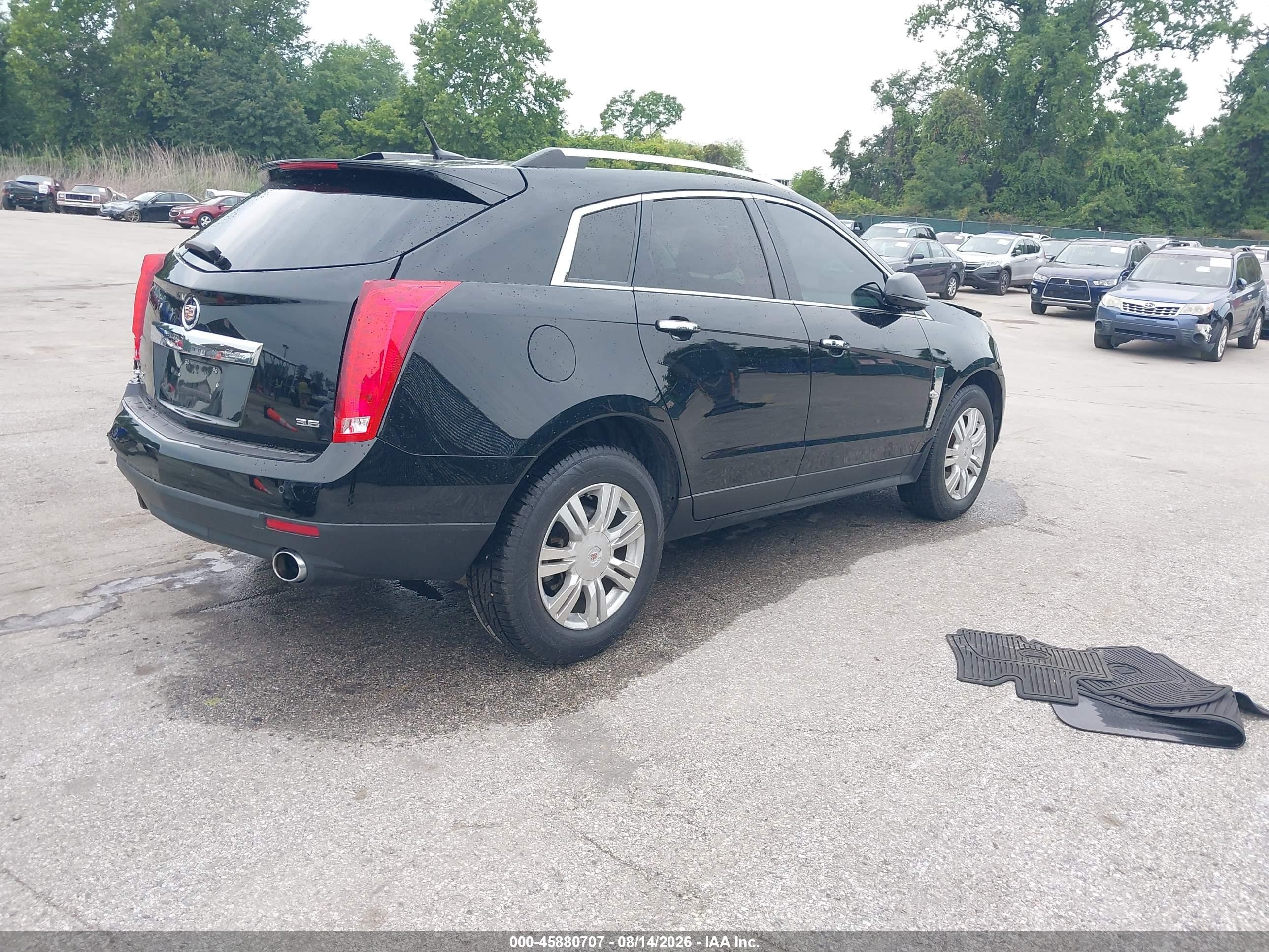 2012 Cadillac Srx Luxury Collection Black vin: 3GYFNAE3XCS656539