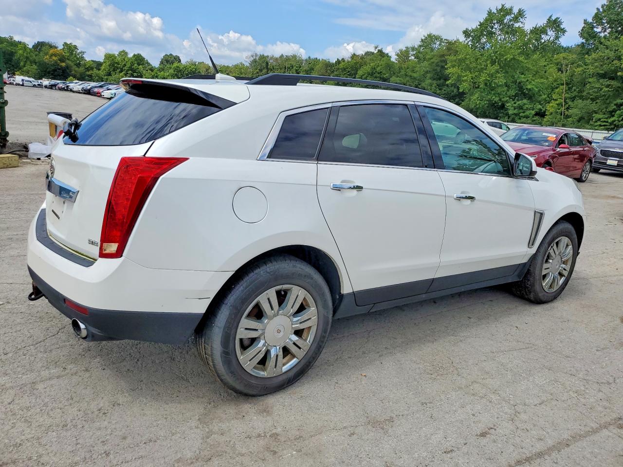 2014 Cadillac Srx White vin: 3GYFNAE3XES524562