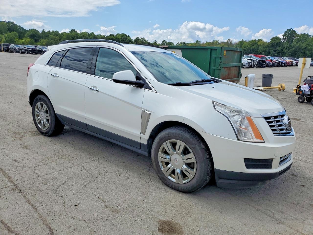 2014 Cadillac Srx White vin: 3GYFNAE3XES524562