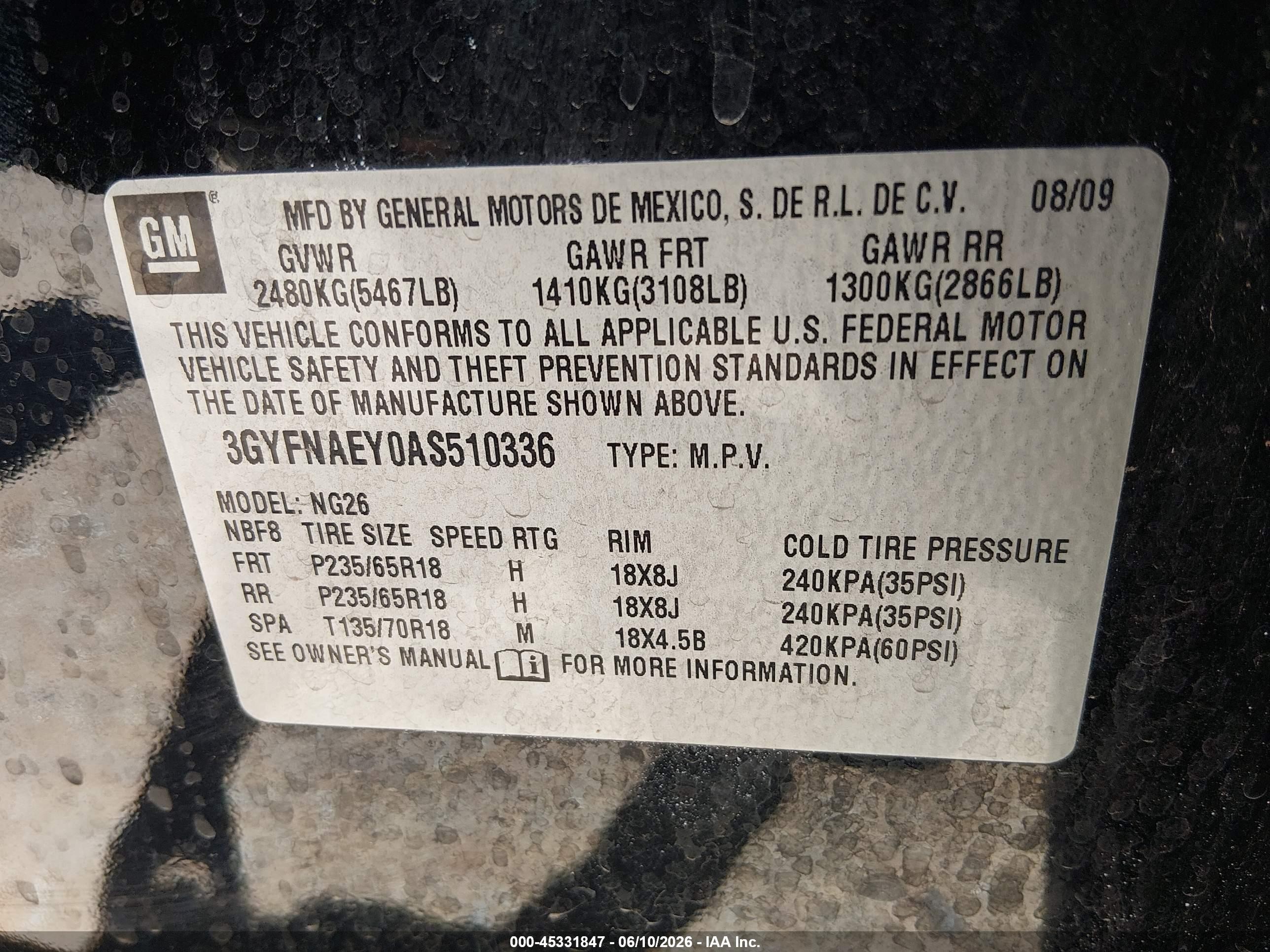 2010 Cadillac Srx Luxury Collection Black vin: 3GYFNAEY0AS510336