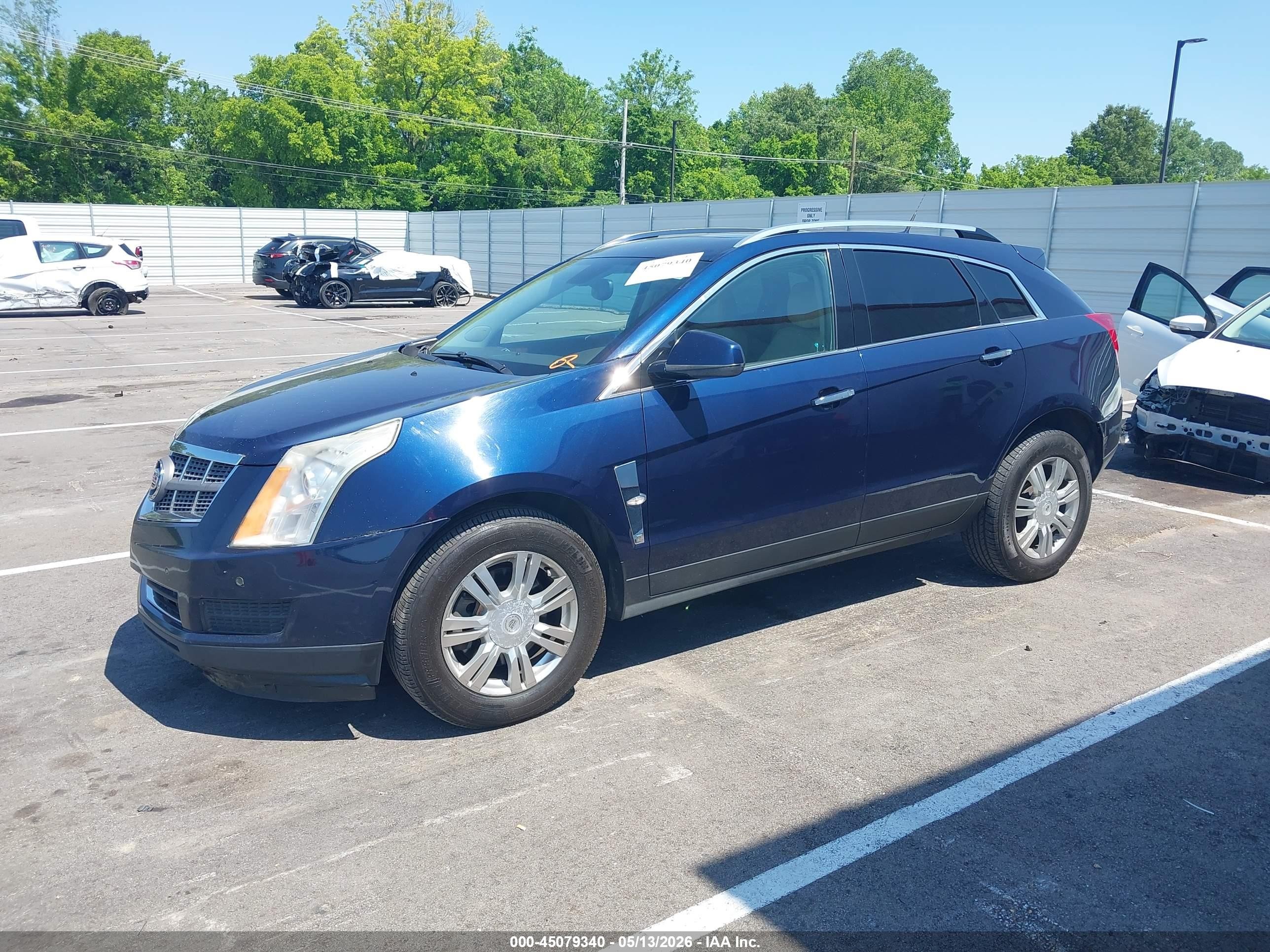 2010 Cadillac Srx Luxury Collection Синий vin: 3GYFNAEY0AS521997