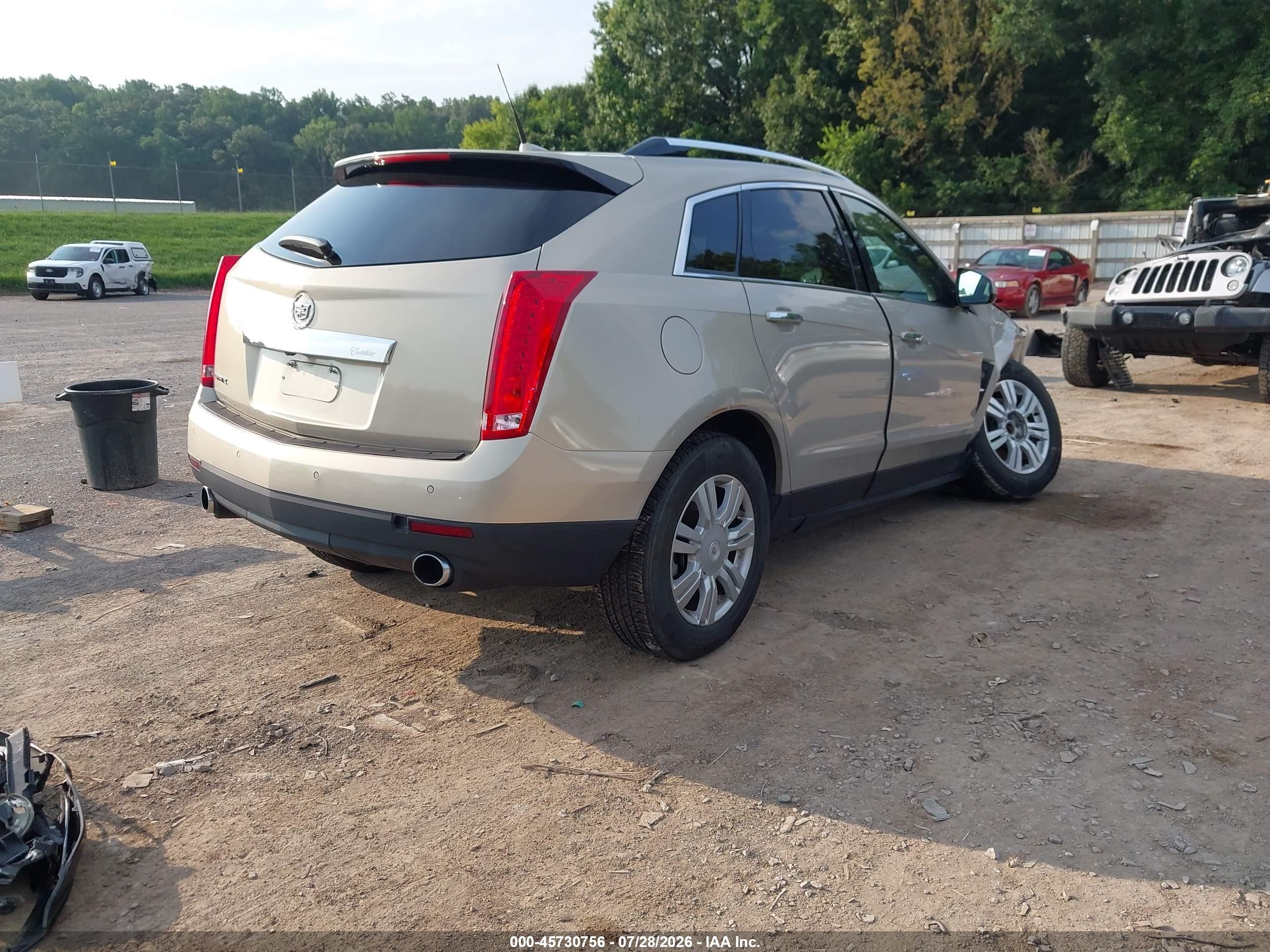 2010 Cadillac Srx Luxury Collection Gold vin: 3GYFNAEY0AS631884