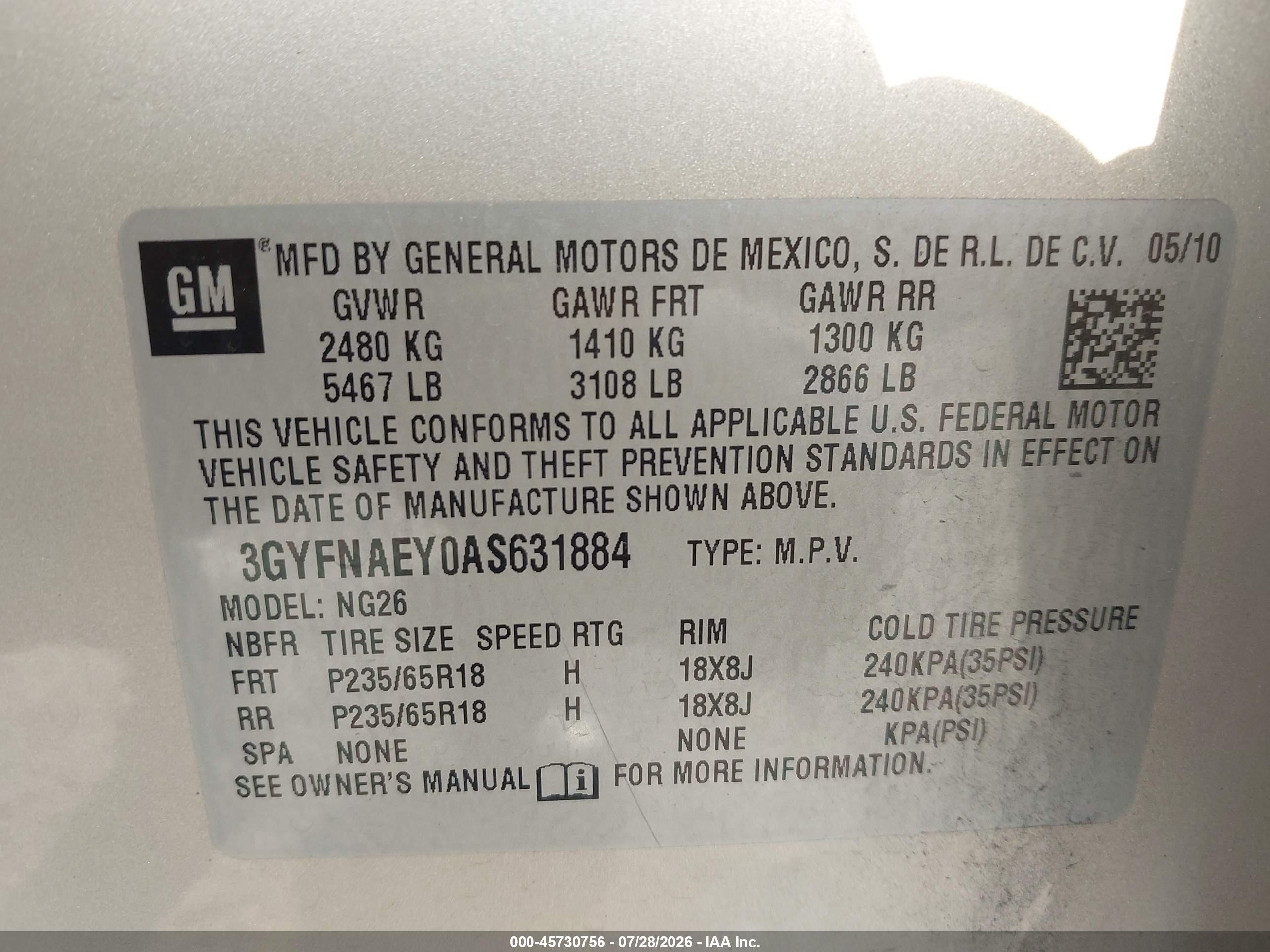 2010 Cadillac Srx Luxury Collection Gold vin: 3GYFNAEY0AS631884