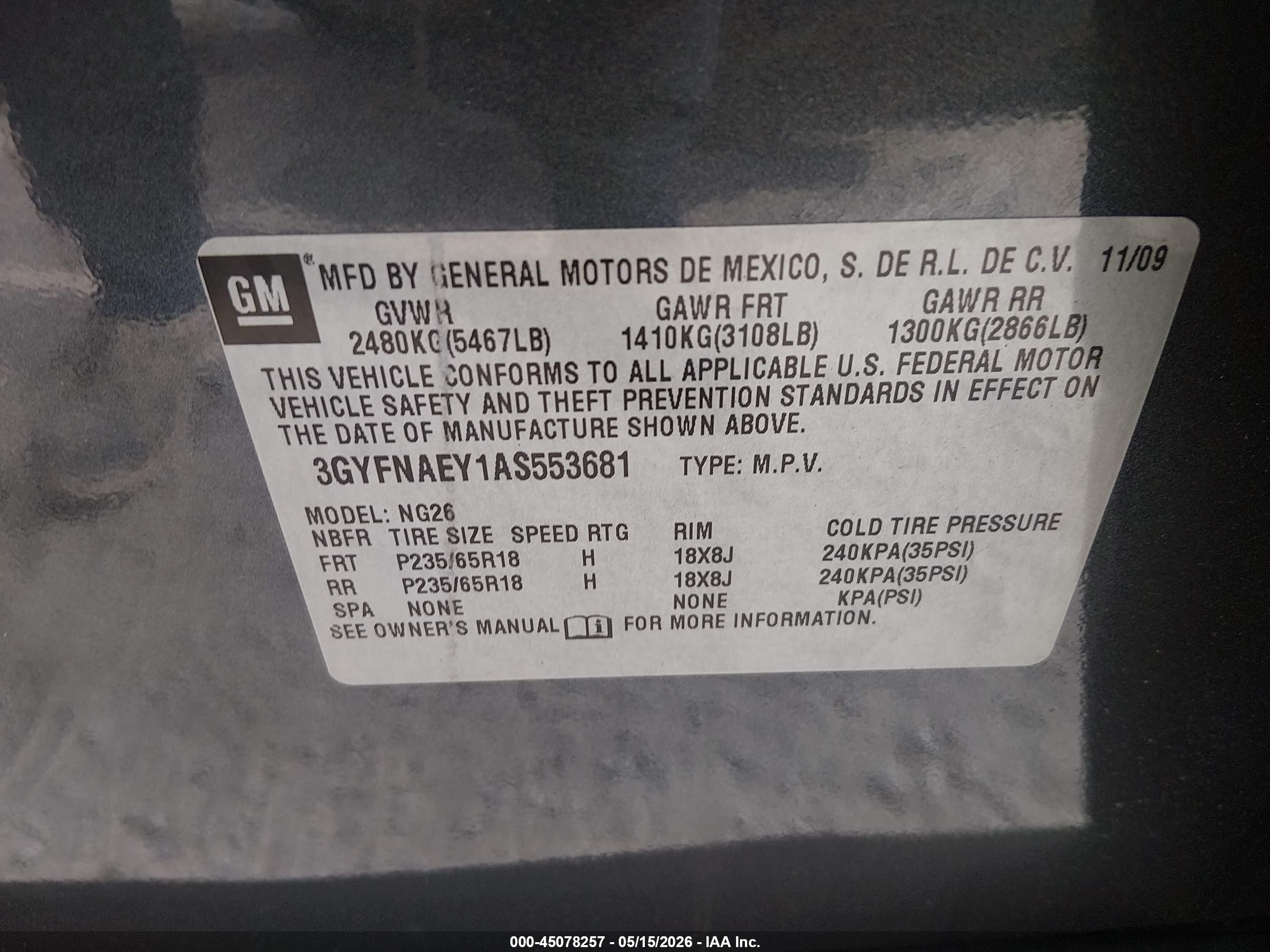 2010 Cadillac Srx Luxury Collection Gray vin: 3GYFNAEY1AS553681