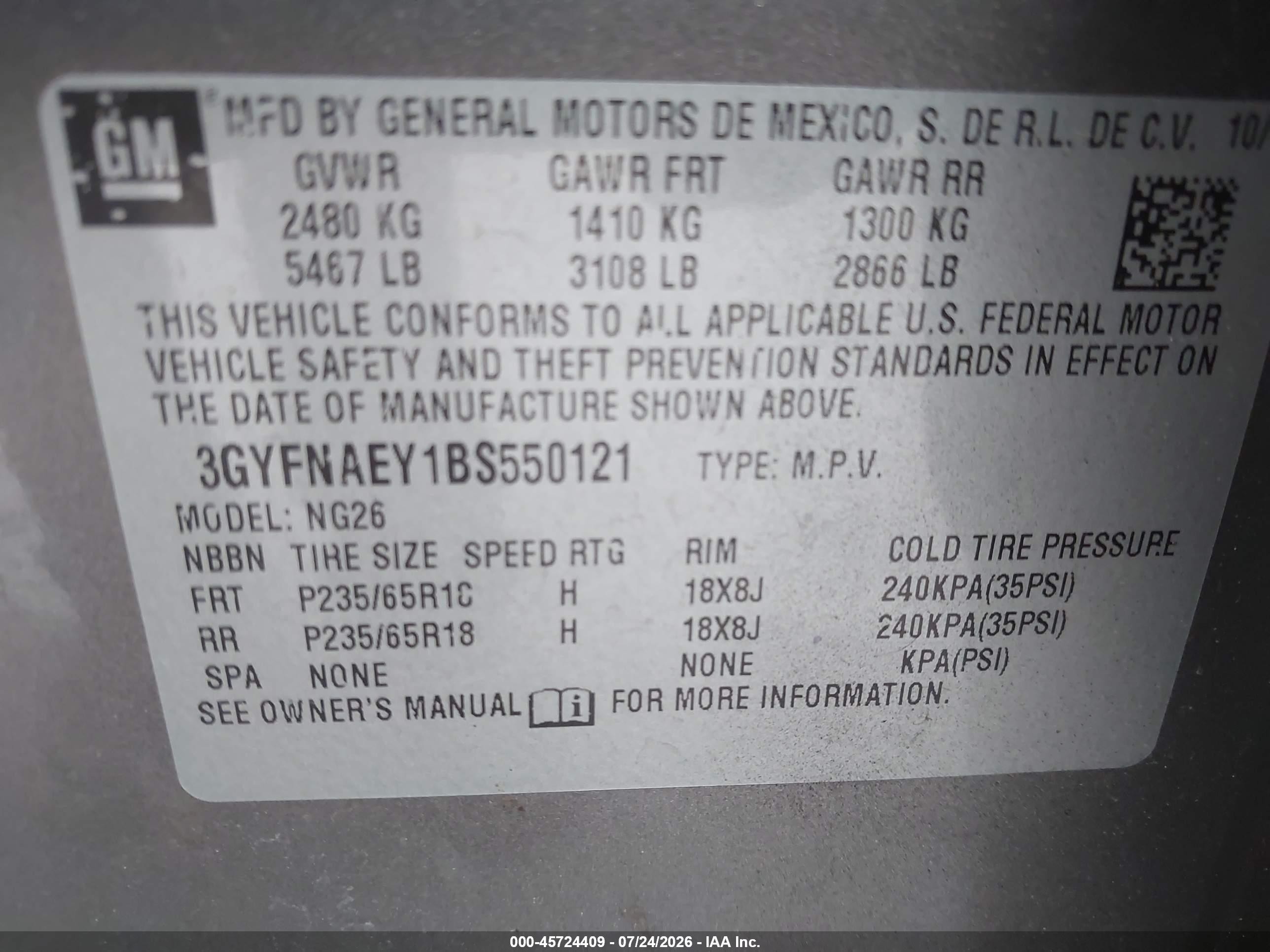2011 Cadillac Srx Luxury Collection Brown vin: 3GYFNAEY1BS550121