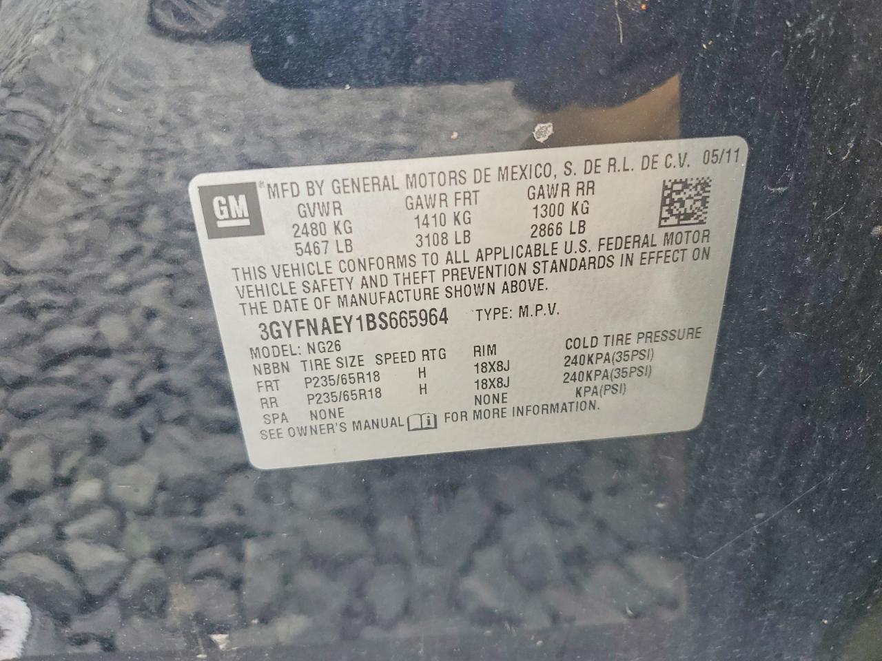2011 Cadillac Srx Black vin: 3GYFNAEY1BS665964