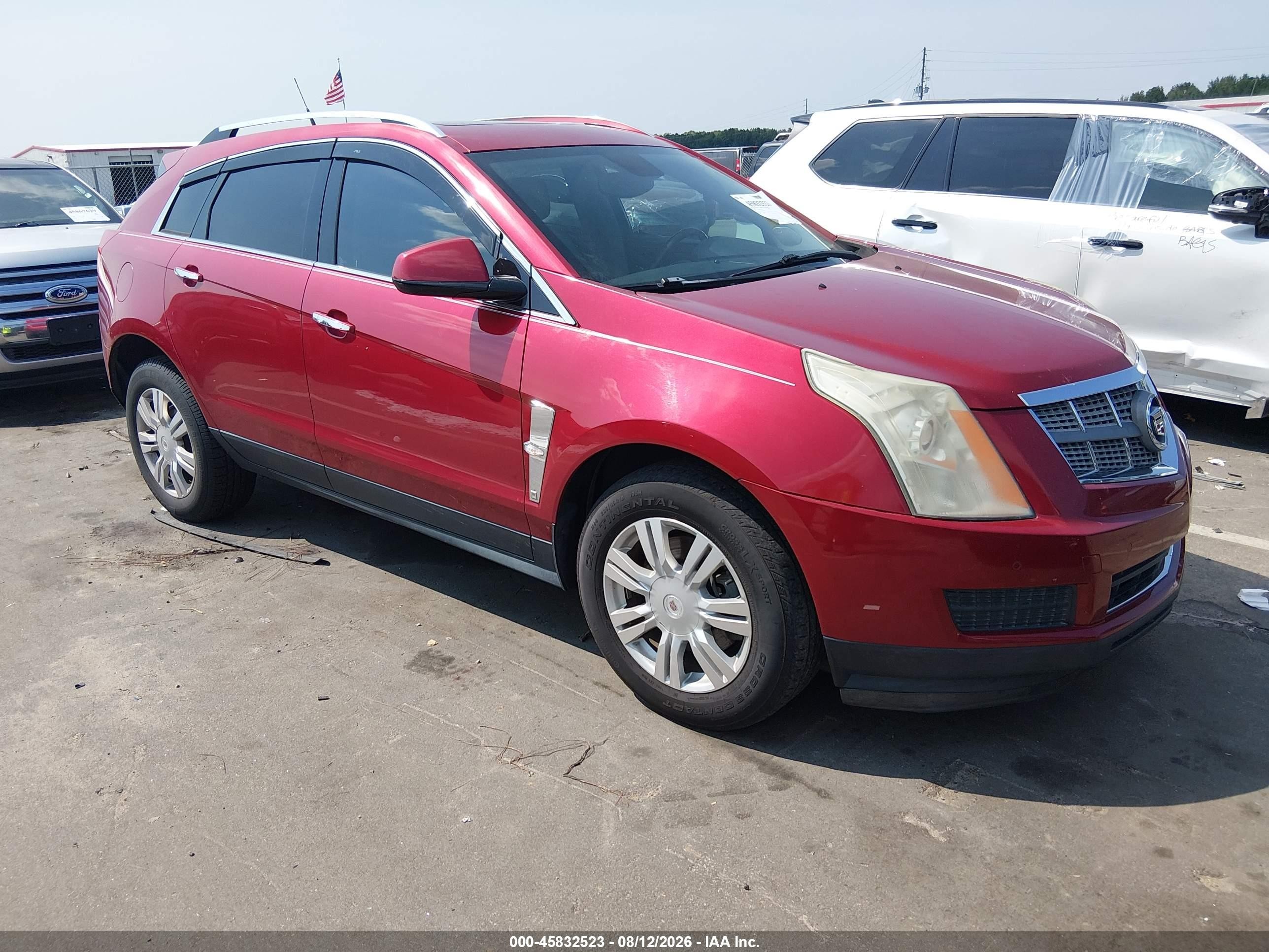 2010 Cadillac Srx Luxury Collection Красный vin: 3GYFNAEY2AS542656