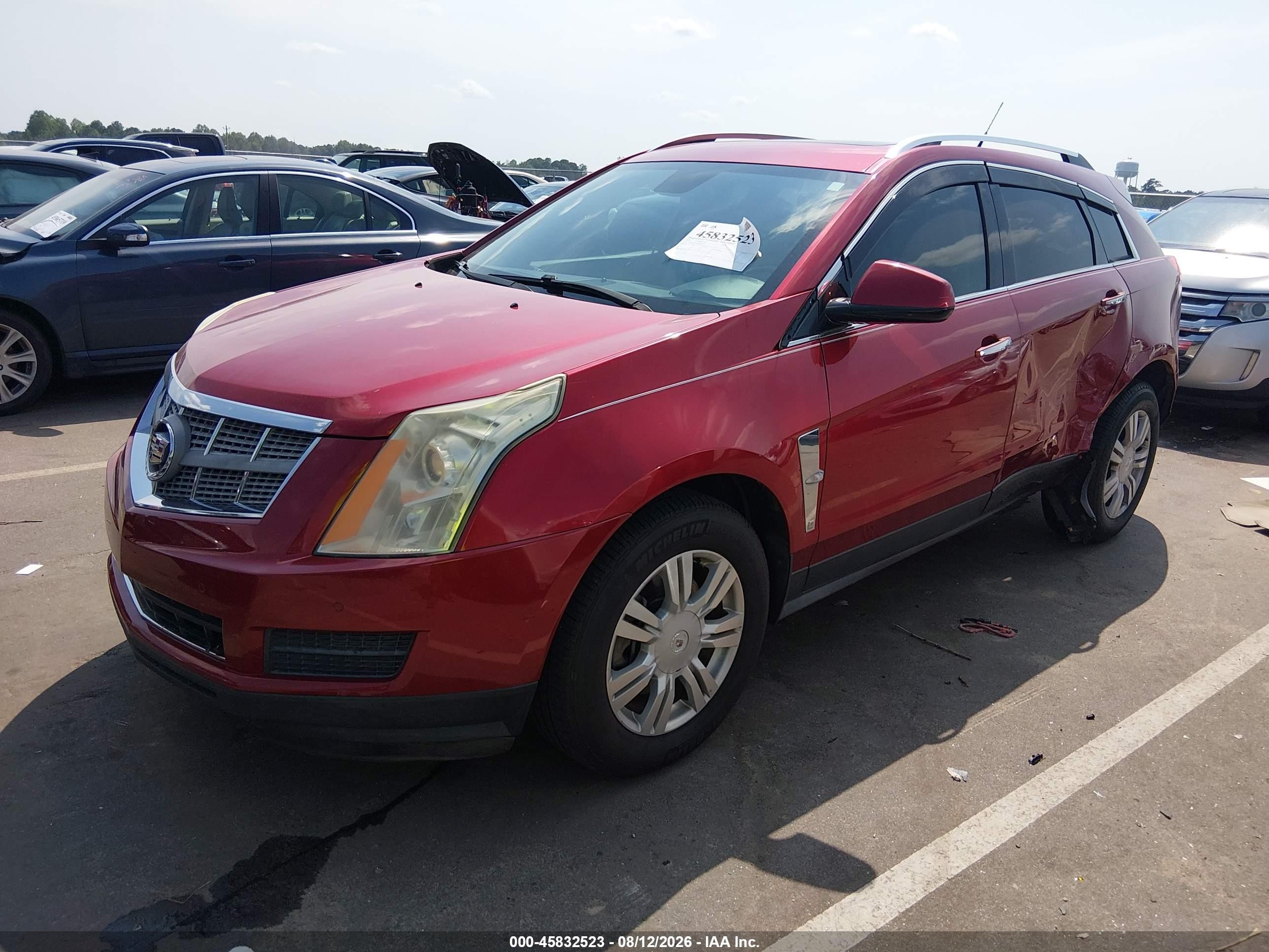 2010 Cadillac Srx Luxury Collection Красный vin: 3GYFNAEY2AS542656