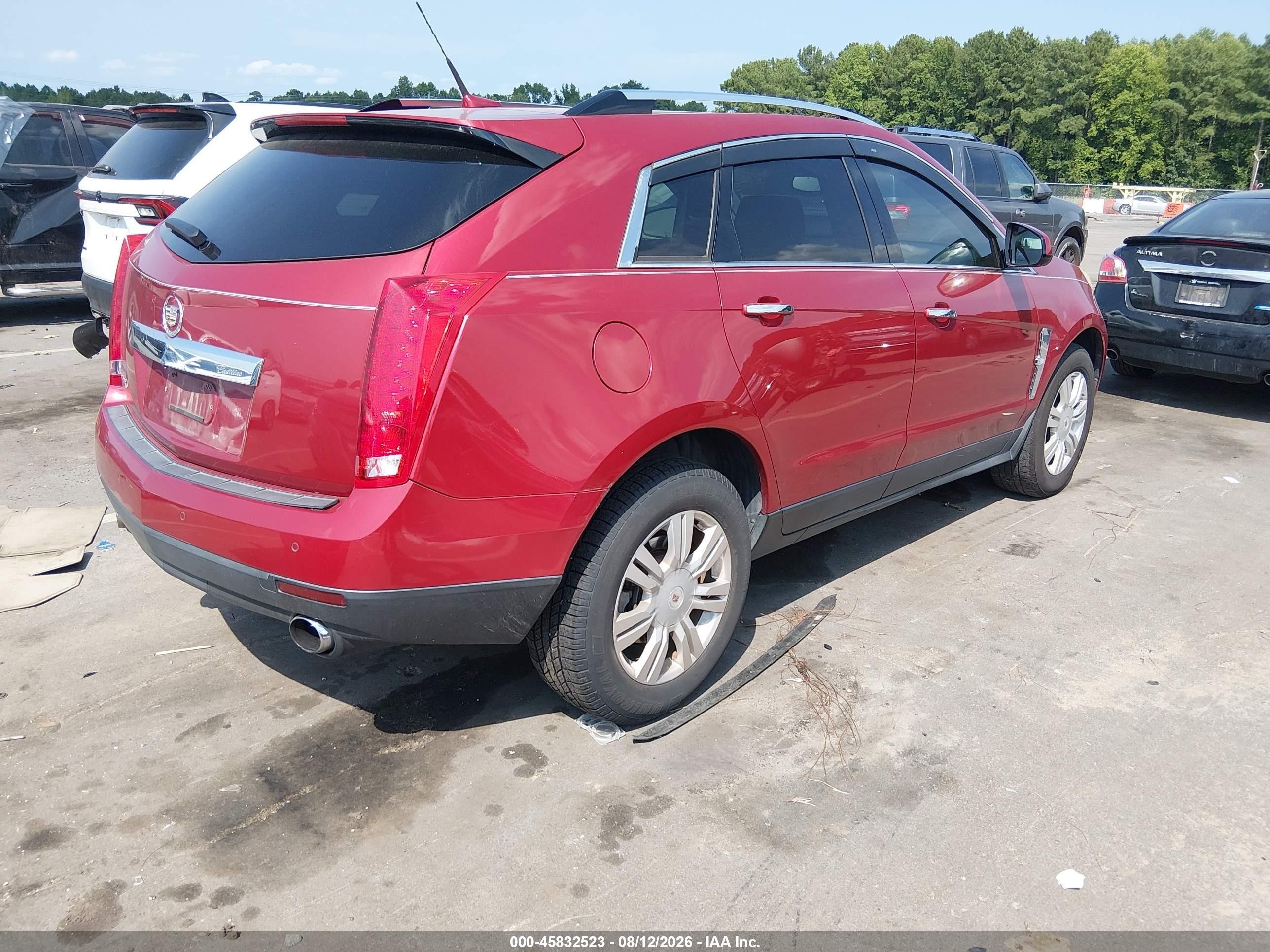 2010 Cadillac Srx Luxury Collection Красный vin: 3GYFNAEY2AS542656