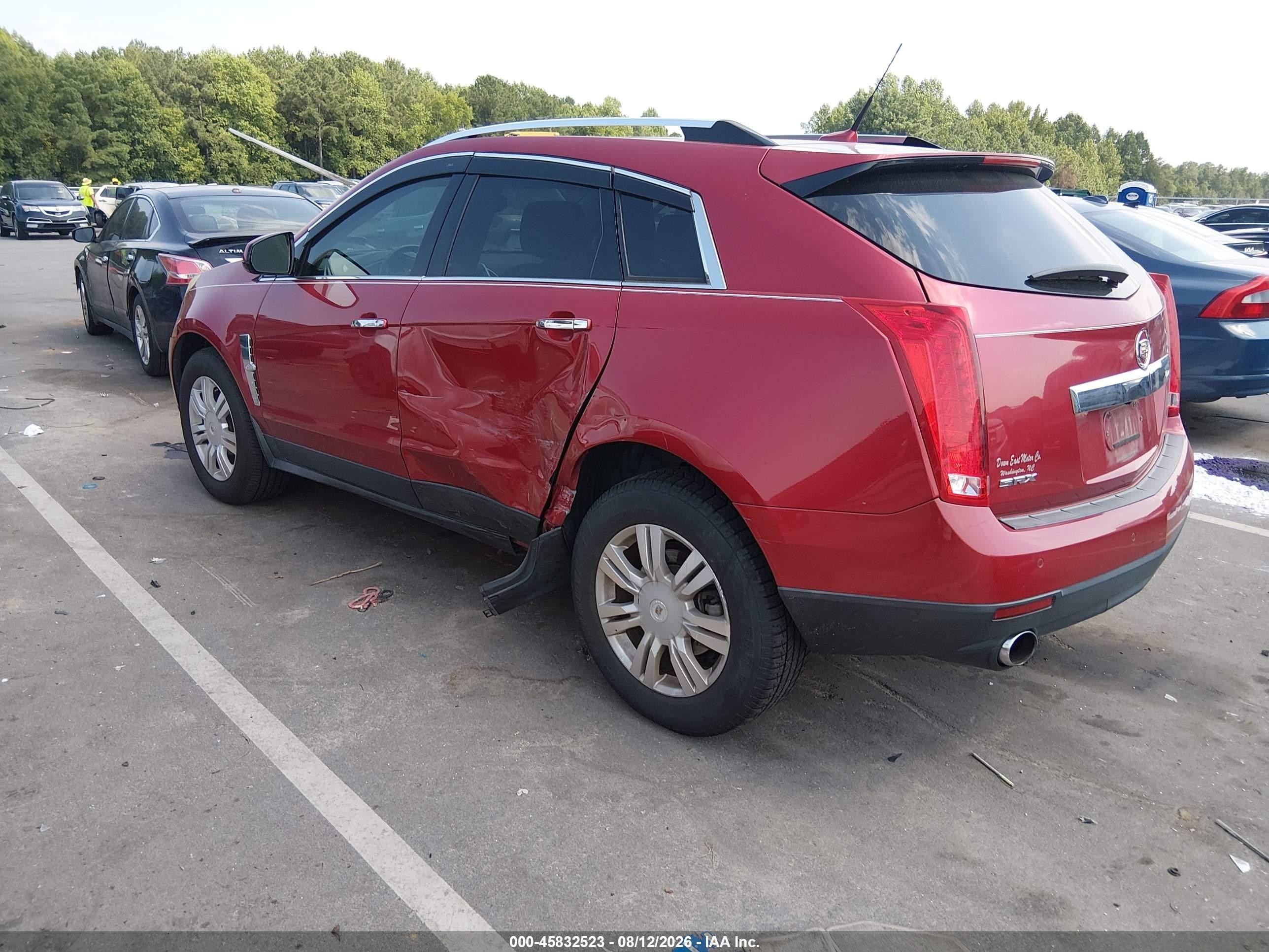 2010 Cadillac Srx Luxury Collection Красный vin: 3GYFNAEY2AS542656