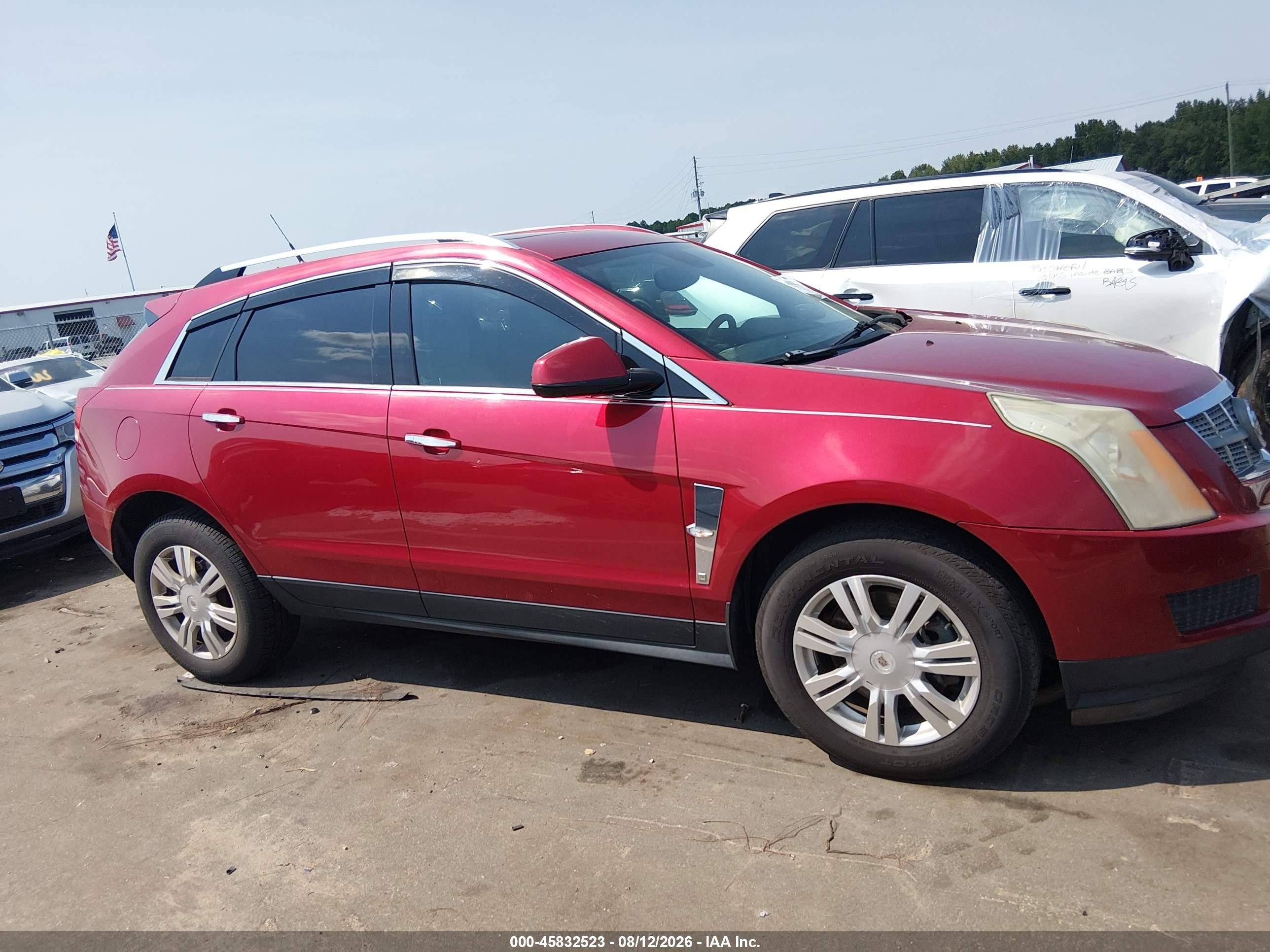 2010 Cadillac Srx Luxury Collection Красный vin: 3GYFNAEY2AS542656