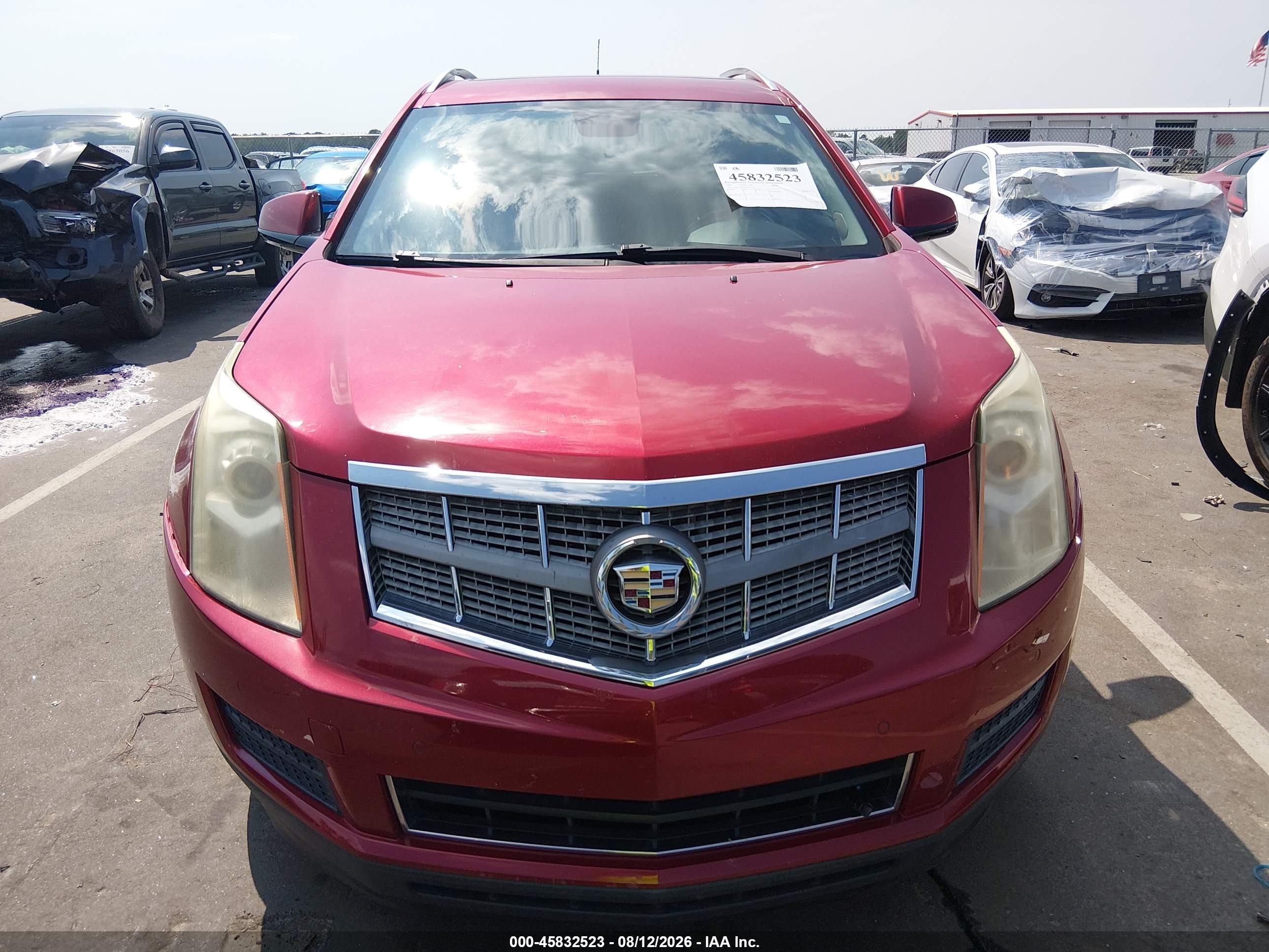 2010 Cadillac Srx Luxury Collection Красный vin: 3GYFNAEY2AS542656