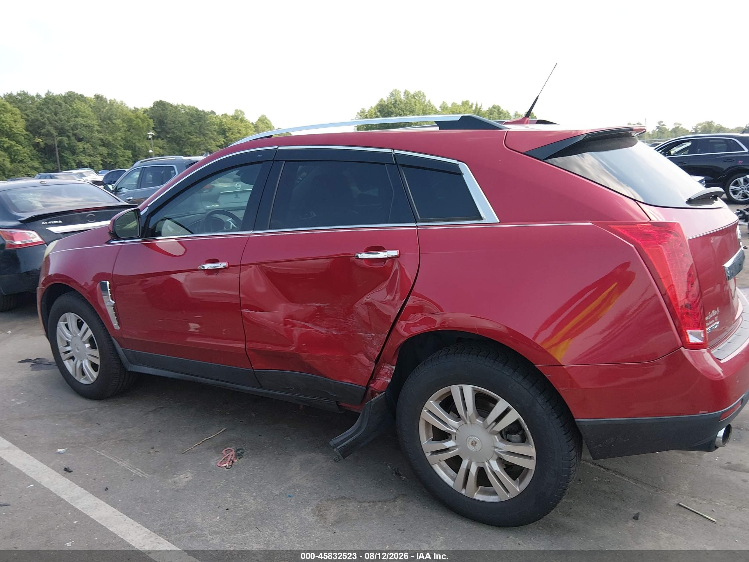 2010 Cadillac Srx Luxury Collection Красный vin: 3GYFNAEY2AS542656